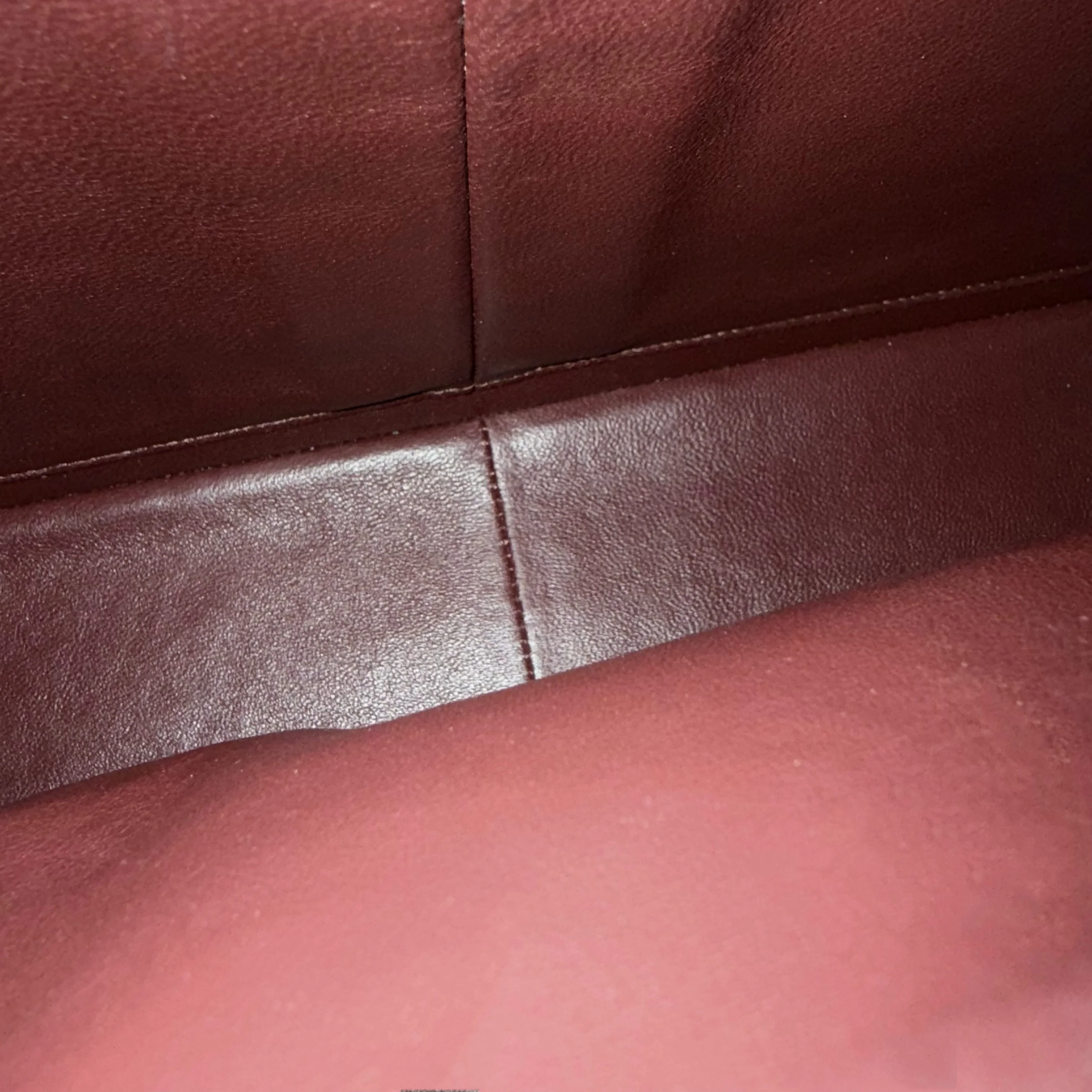 Chanel Classic Flap Jumbo - Double Flap 30CM Quilted Lambskin Burgundy Dark Red Gold Hardware Series 21