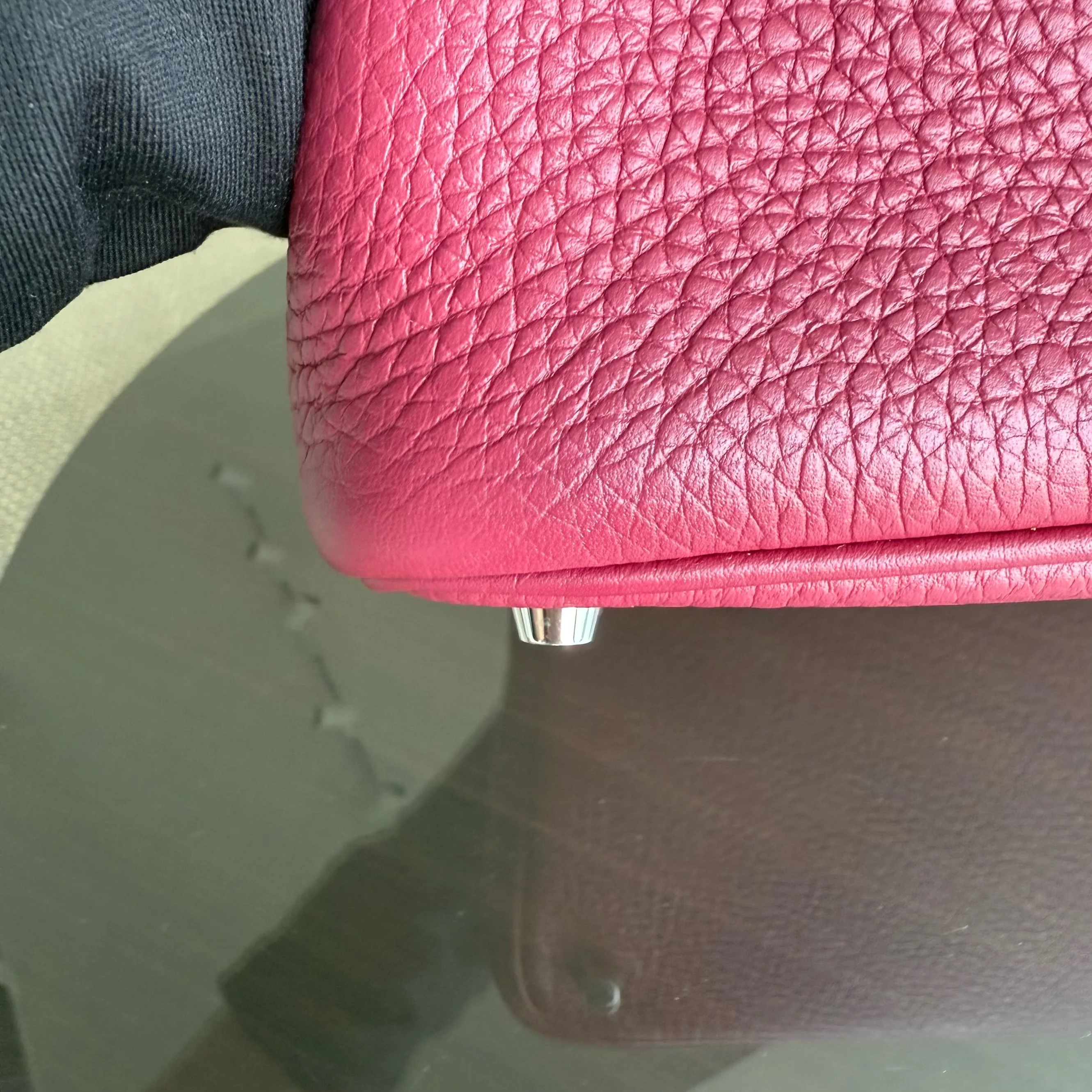 Hermes Picotin 18 - TC Clemence Leather Burgundy Silver Hardware