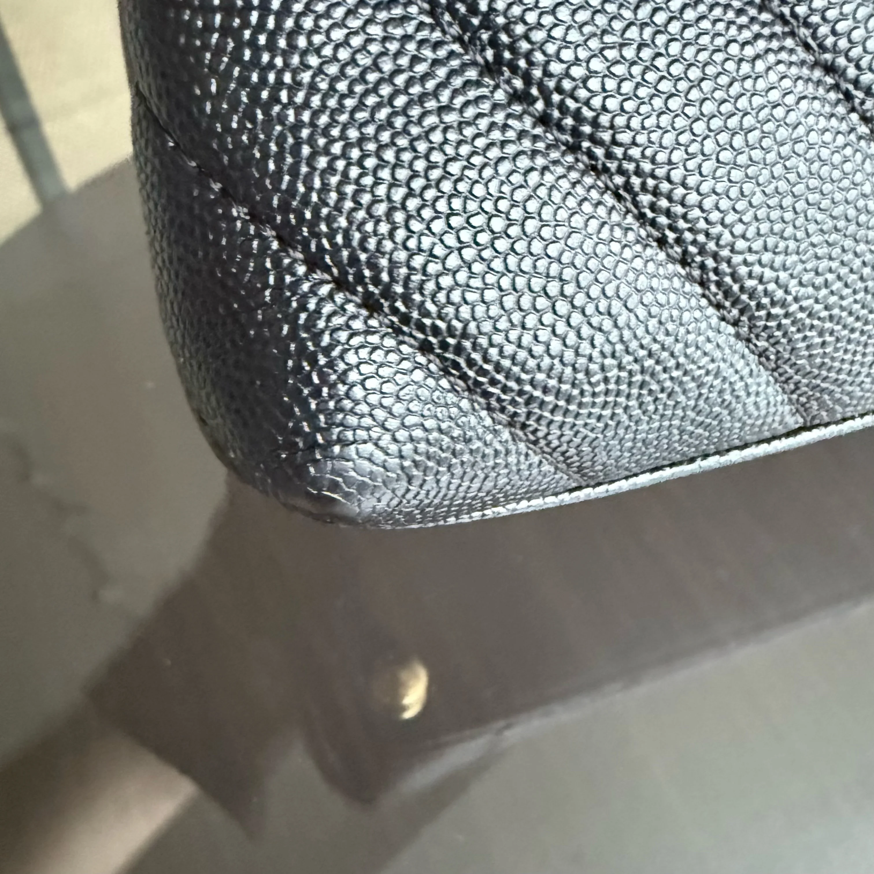 Chanel Coco Handle Small - Caviar Chevron Grained Calfskin Black Gold Hardware Series 26