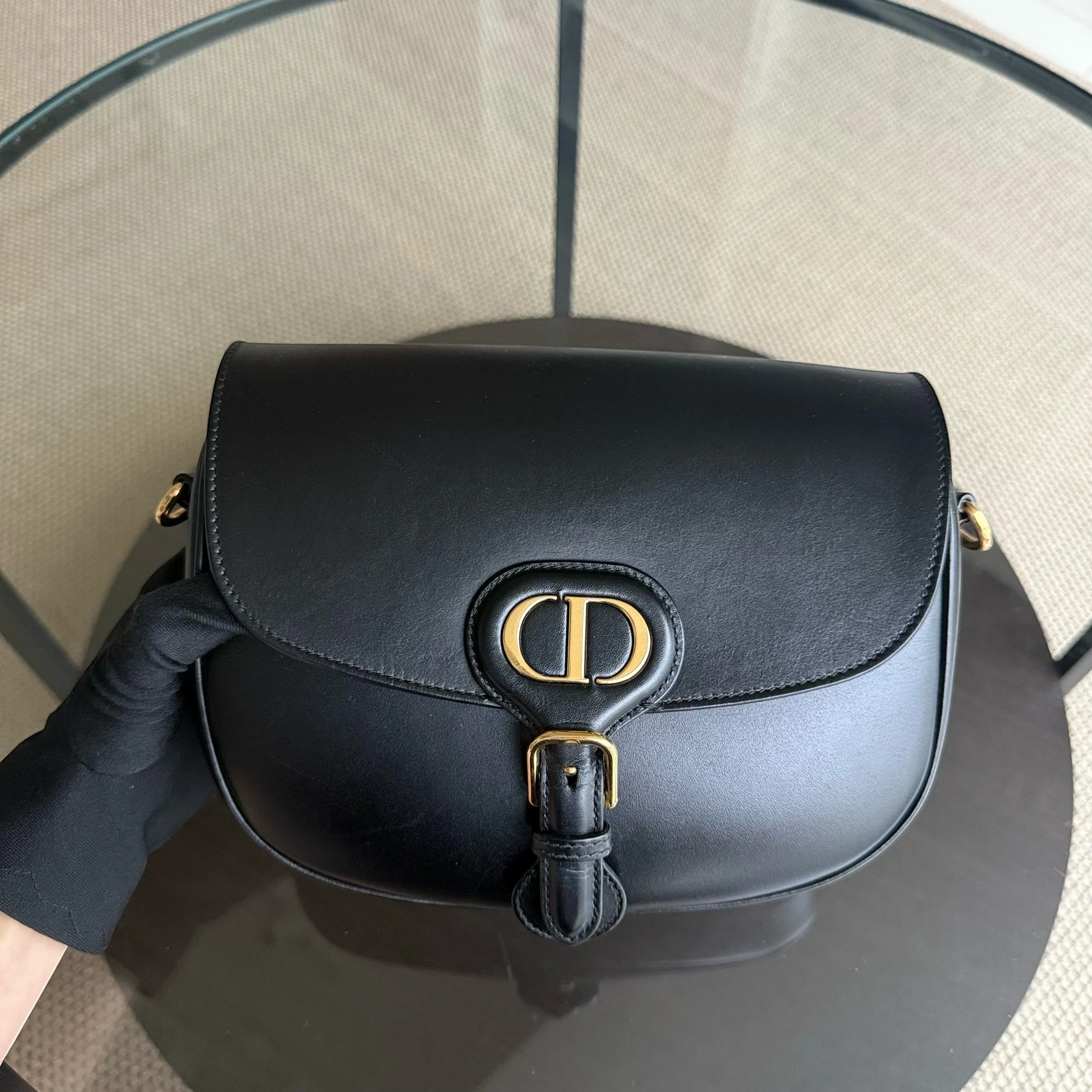 Dior Bobby Medium - Smooth Calfskin Black Gold Hardware