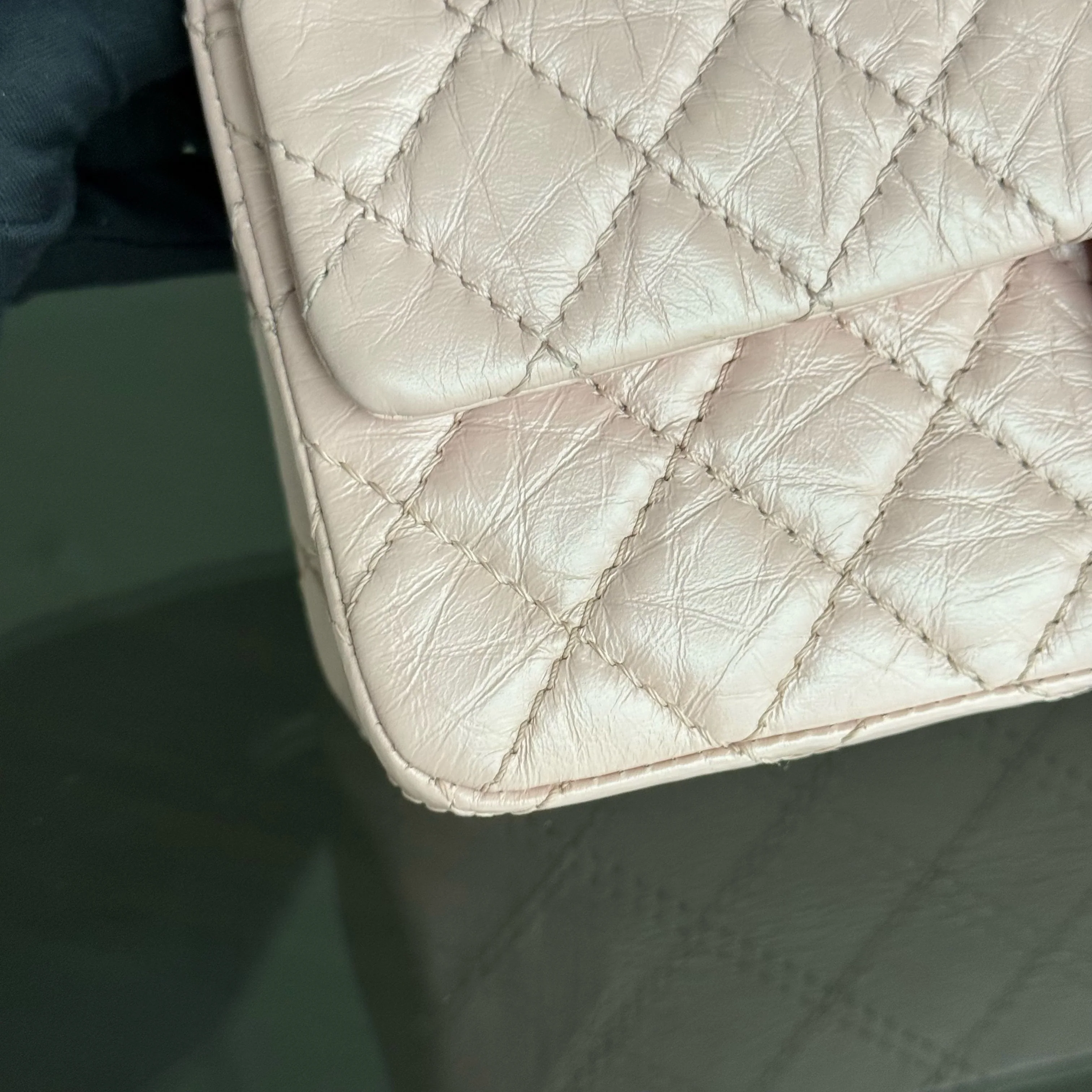 Chanel 2.55 Reissue 225 Small - Sakura Pink Quilted Aged Calfskin Ruthenium Gold Hardware Series 27