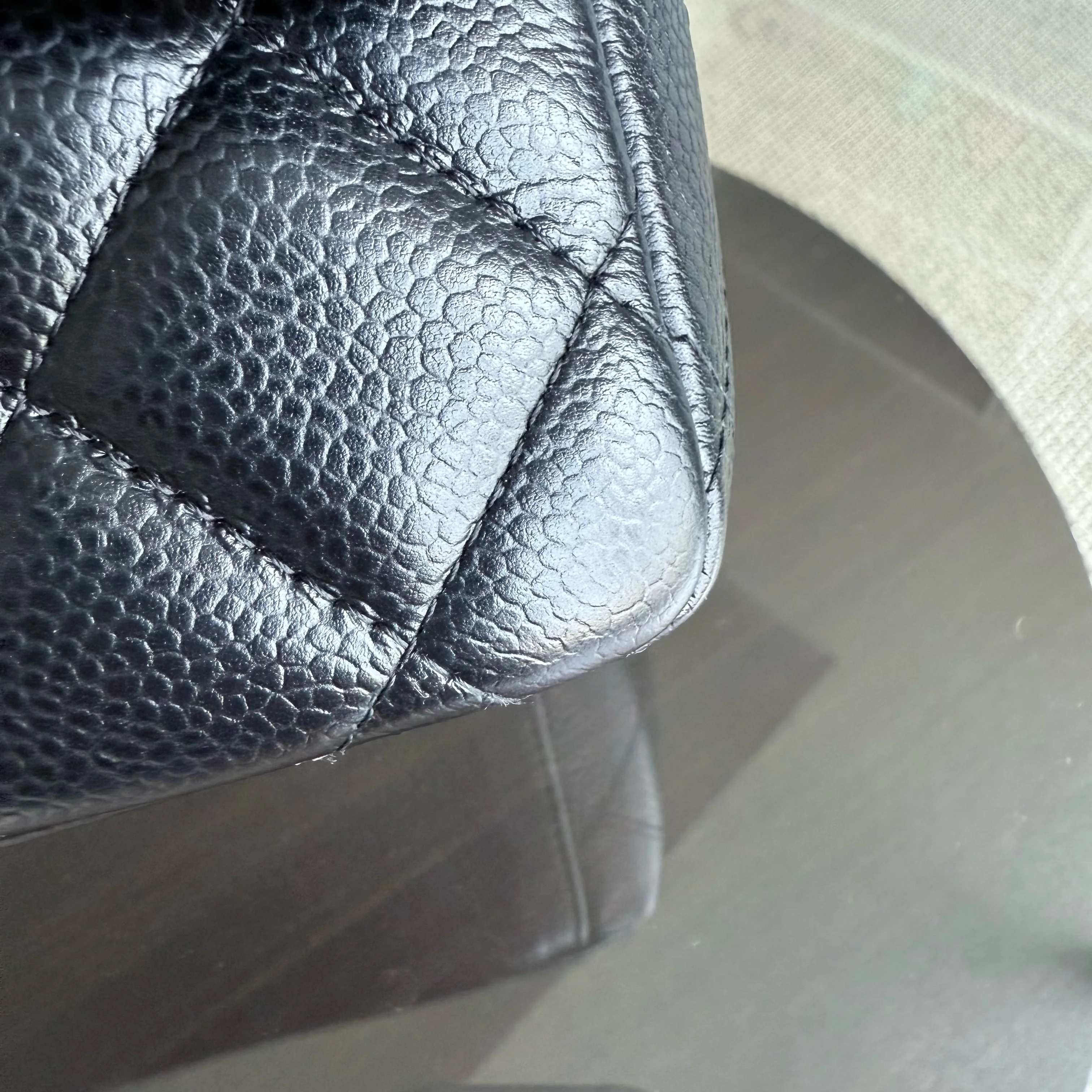 Chanel Classic Flap Maxi - Caviar Double Flap 33CM Quilted Black Gold Hardware Series 18