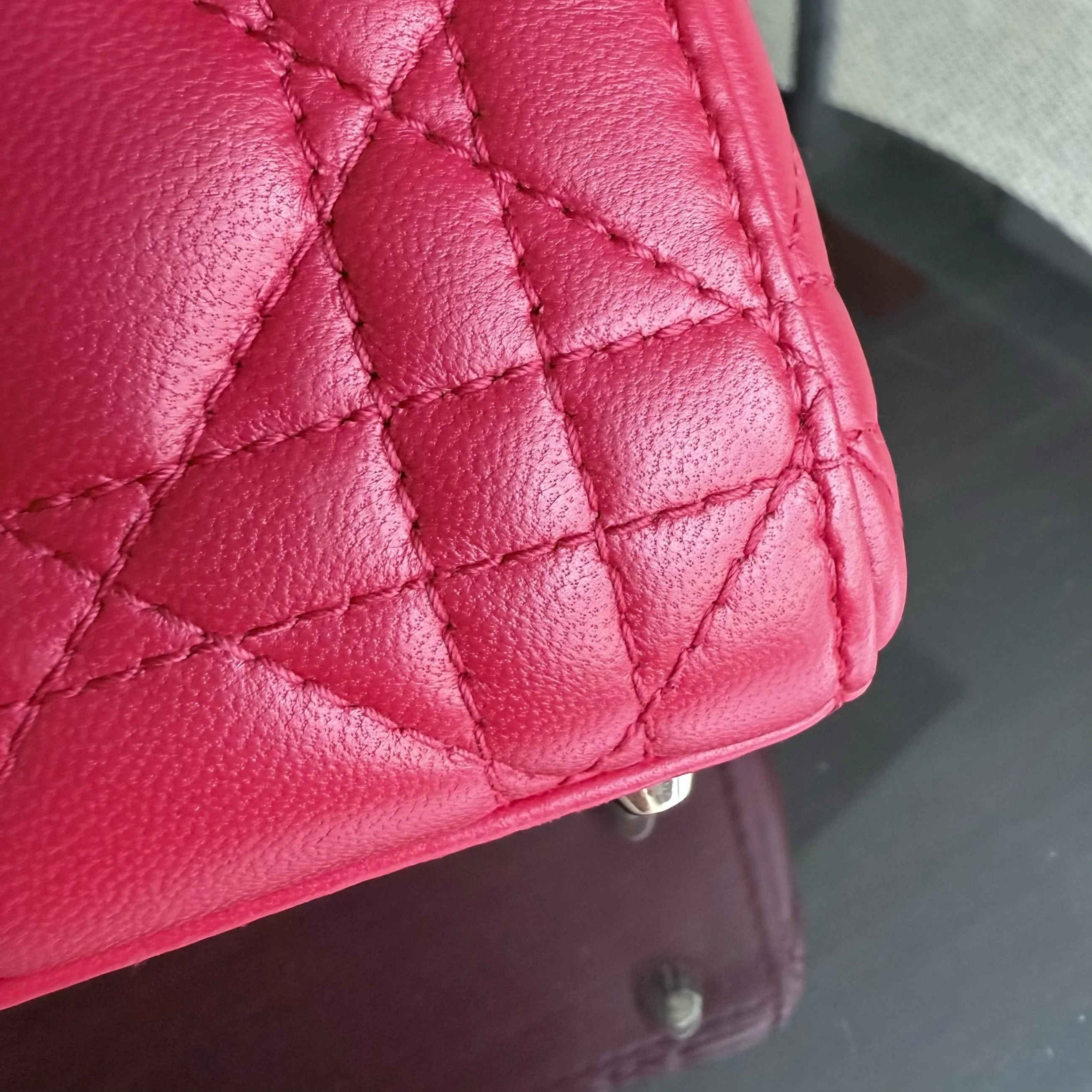 Dior Lady Mini - Cannage Lambskin Red Gold Hardware Adjustable Strap