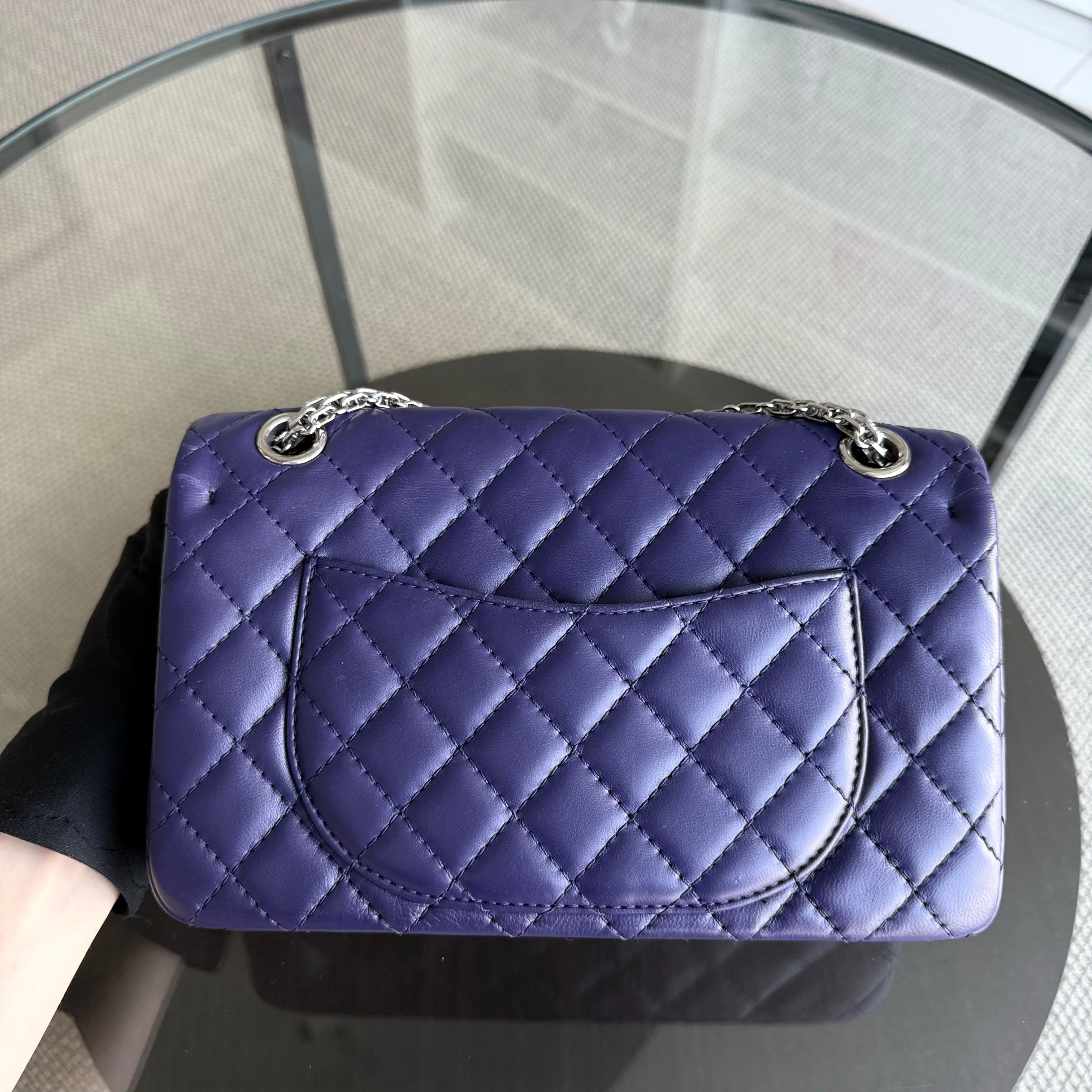 Chanel 2.55 Reissue 225 Small - 24CM Quilted Lambskin Dark Purple Series 14