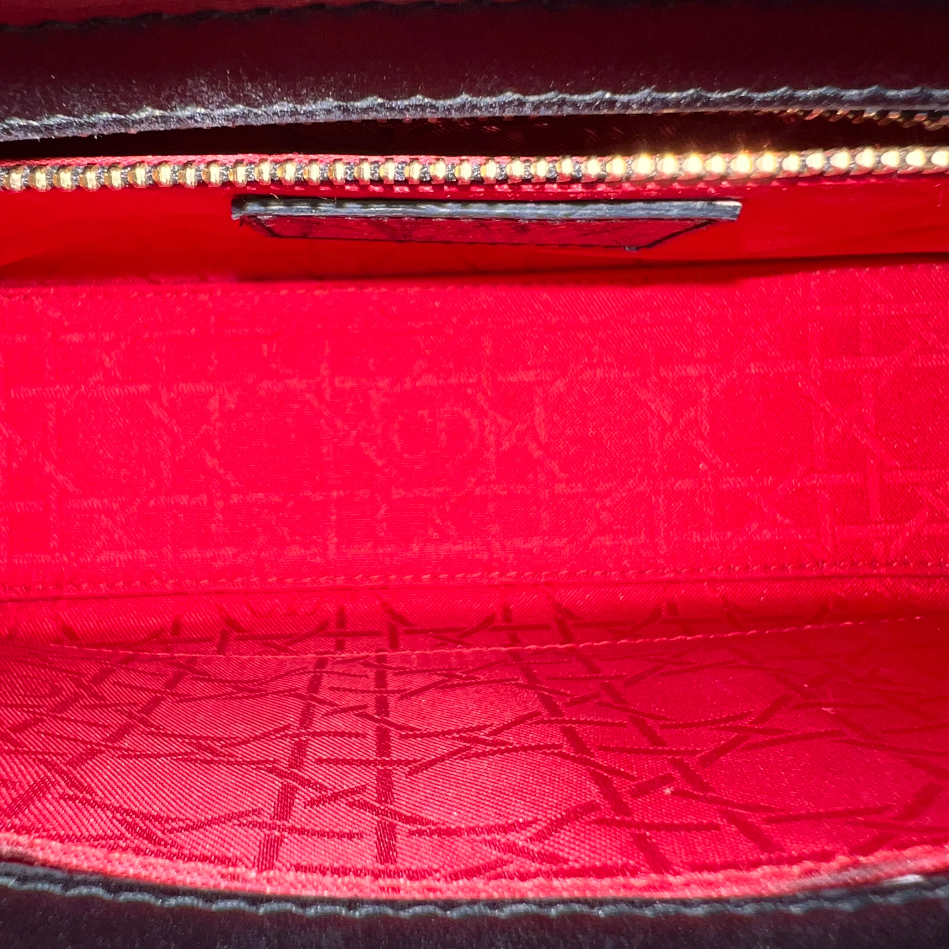 *ABC Strap* Dior Lady Small Cannage Lambskin Black Golden Hardware ABC Strap - Best Luxury Designers