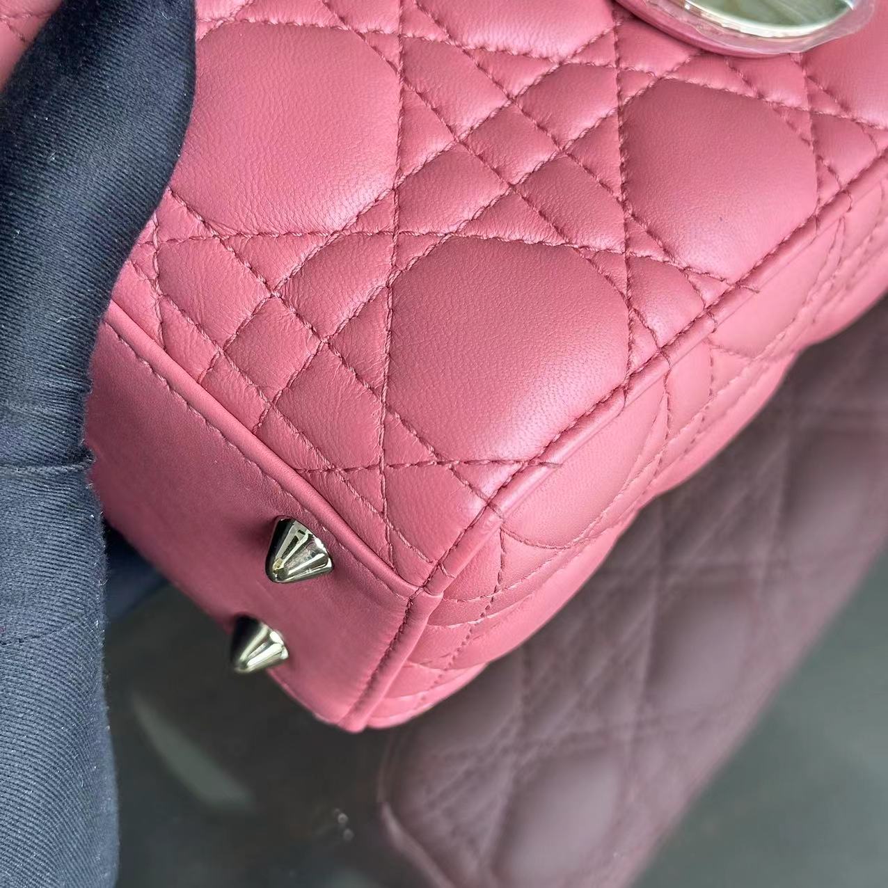 *ABC Strap* Dior Lady Small Cannage Lambskin My ABC MYABC Charm Light Pink GHW - Best Luxury Designers