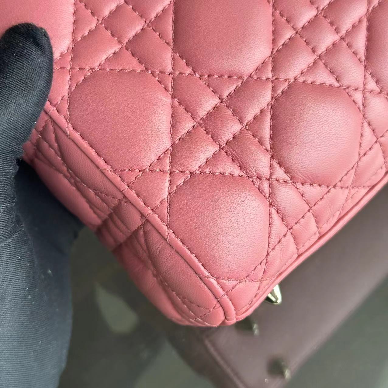 *ABC Strap* Dior Lady Small Cannage Lambskin My ABC MYABC Charm Light Pink GHW - Best Luxury Designers