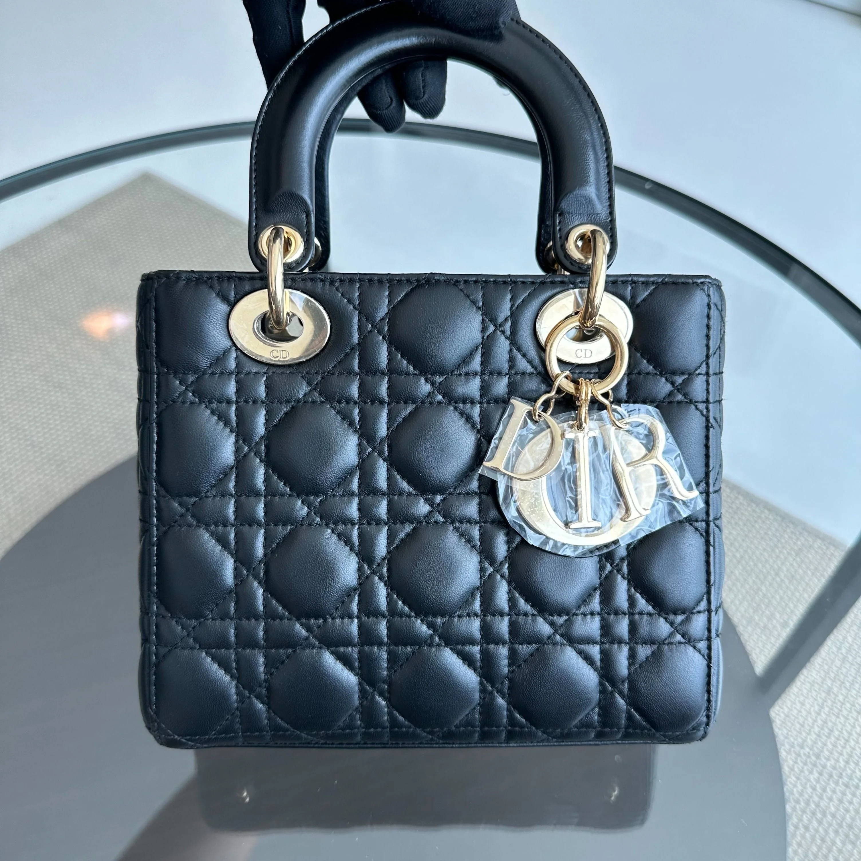 *ABC Strap* Dior Lady Small MyABC Cannage ABC Black GHW - Best Luxury Designers
