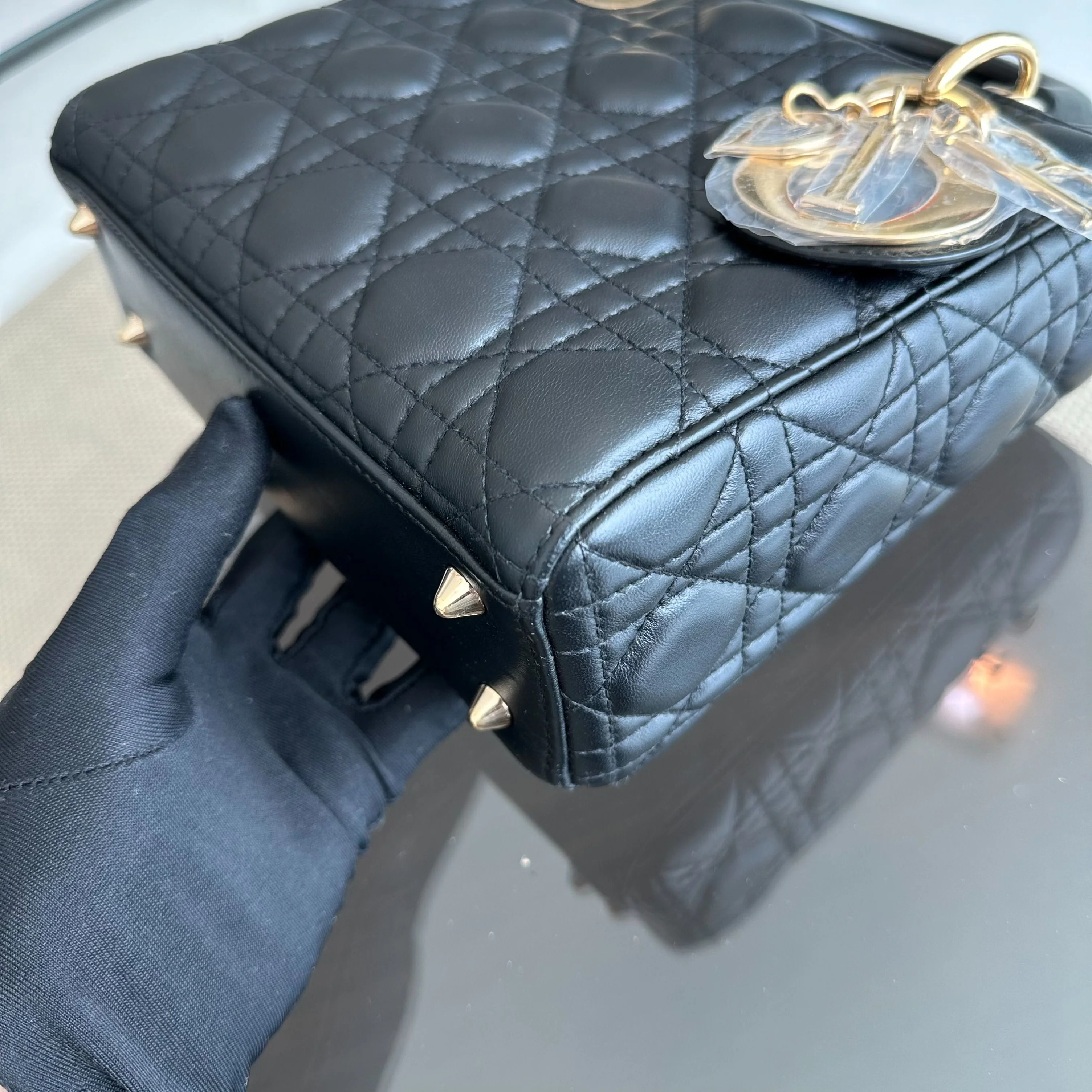 *ABC Strap* Dior Lady Small MyABC Cannage ABC Black GHW - Best Luxury Designers