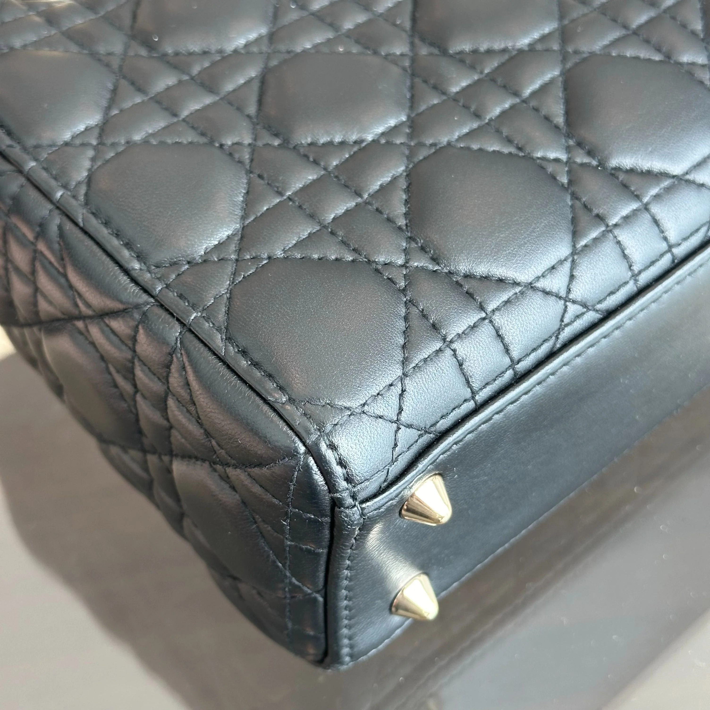 *ABC Strap* Dior Lady Small MyABC Cannage ABC Black GHW - Best Luxury Designers