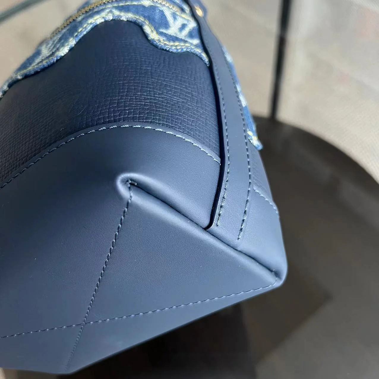 Louis Vuitton LV Japanese Cruiser Denim Blue Handbag