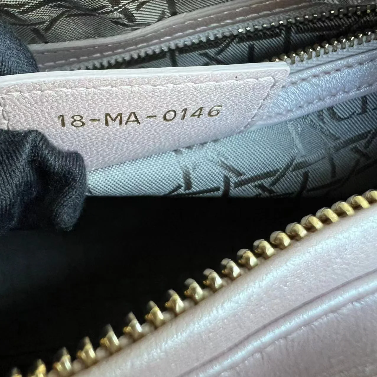 *Adjustable strap* Dior Lady Medium Cannage Lambskin Iridescent Sakura Pink GHW - Best Luxury Designers