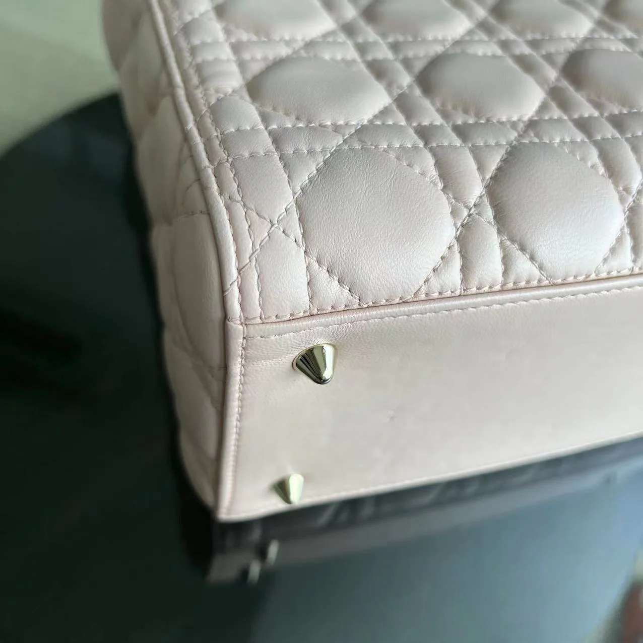 *Adjustable Strap* Dior Lady Medium Cannage Lambskin Sakura Pink Golden Hardware - Best Luxury Designers