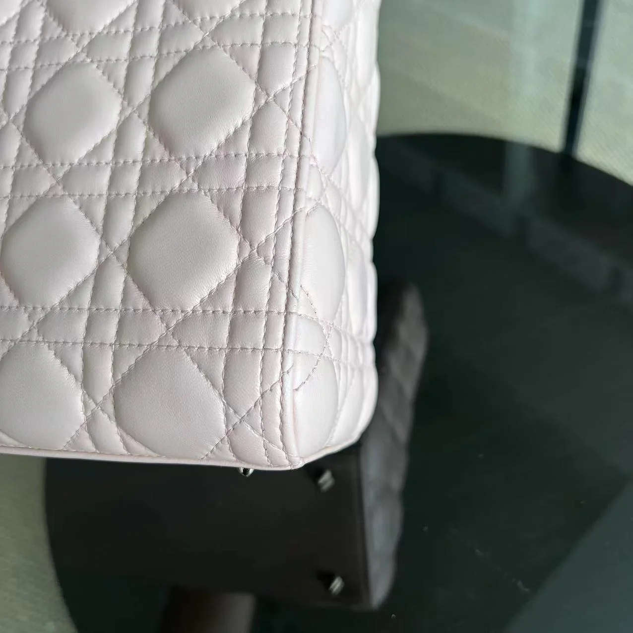 *Adjustable Strap* Dior Lady Medium Cannage Lambskin Sakura Pink Golden Hardware - Best Luxury Designers