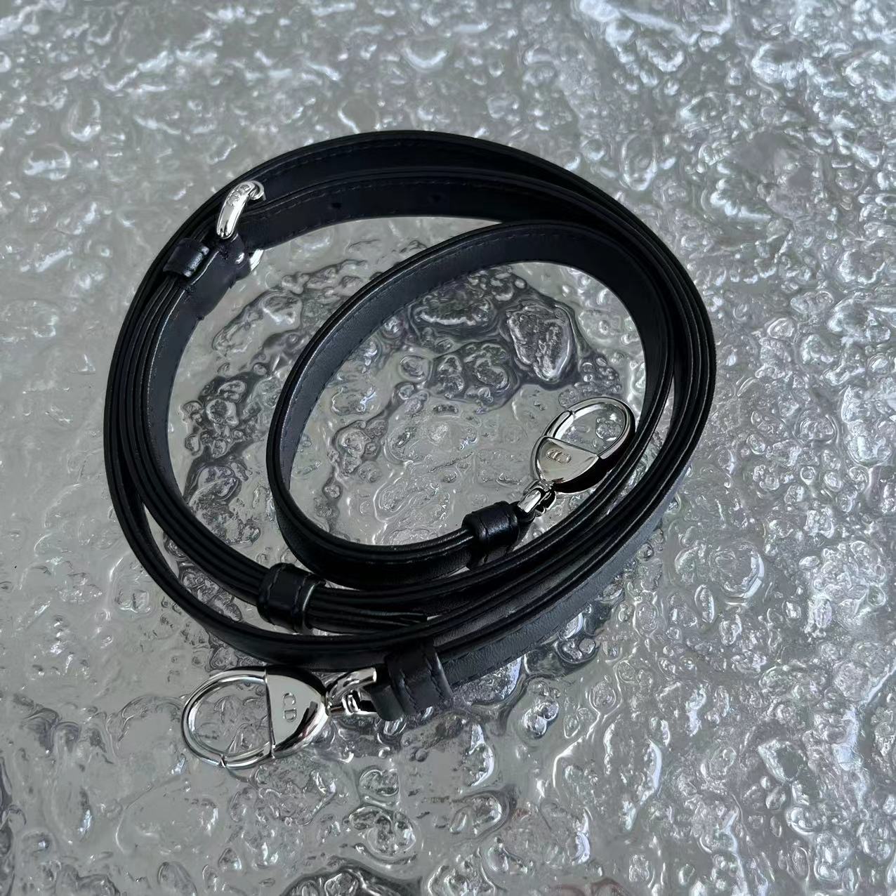 *Adjustable Strap* Dior Lady Mini Cannage Lambskin Black Silver Hardware - Best Luxury Designers