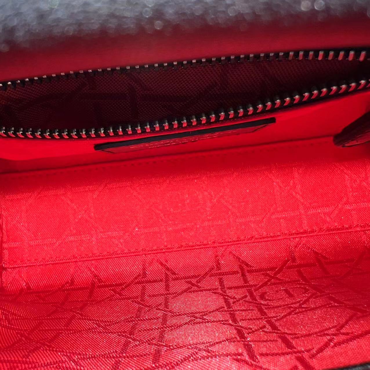 *Adjustable Strap* Dior Lady Mini Cannage Lambskin Black Silver Hardware - Best Luxury Designers