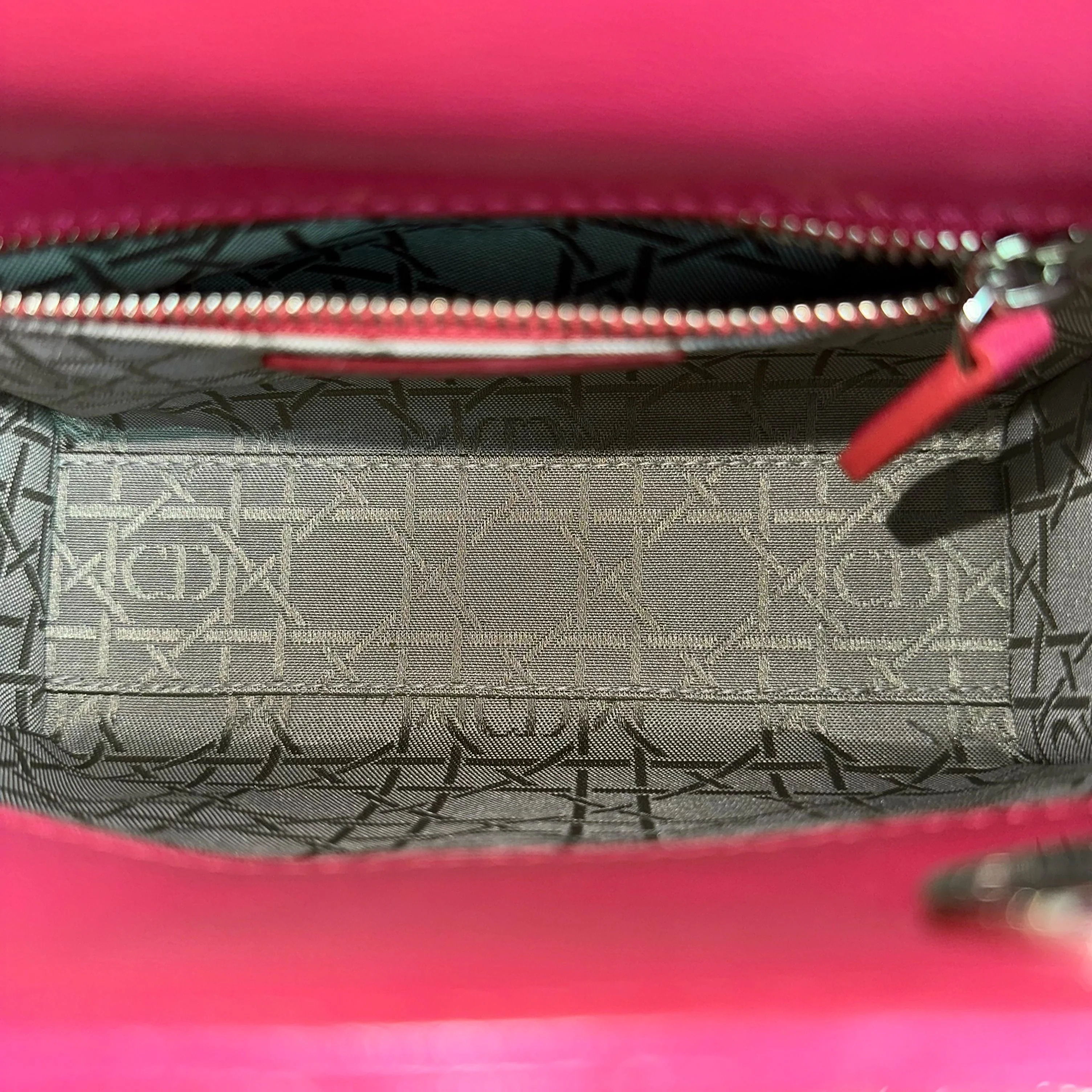 *Adjustable strap* Dior Lady Mini Lambskin Flap Cannage Purple SHW - Best Luxury Designers