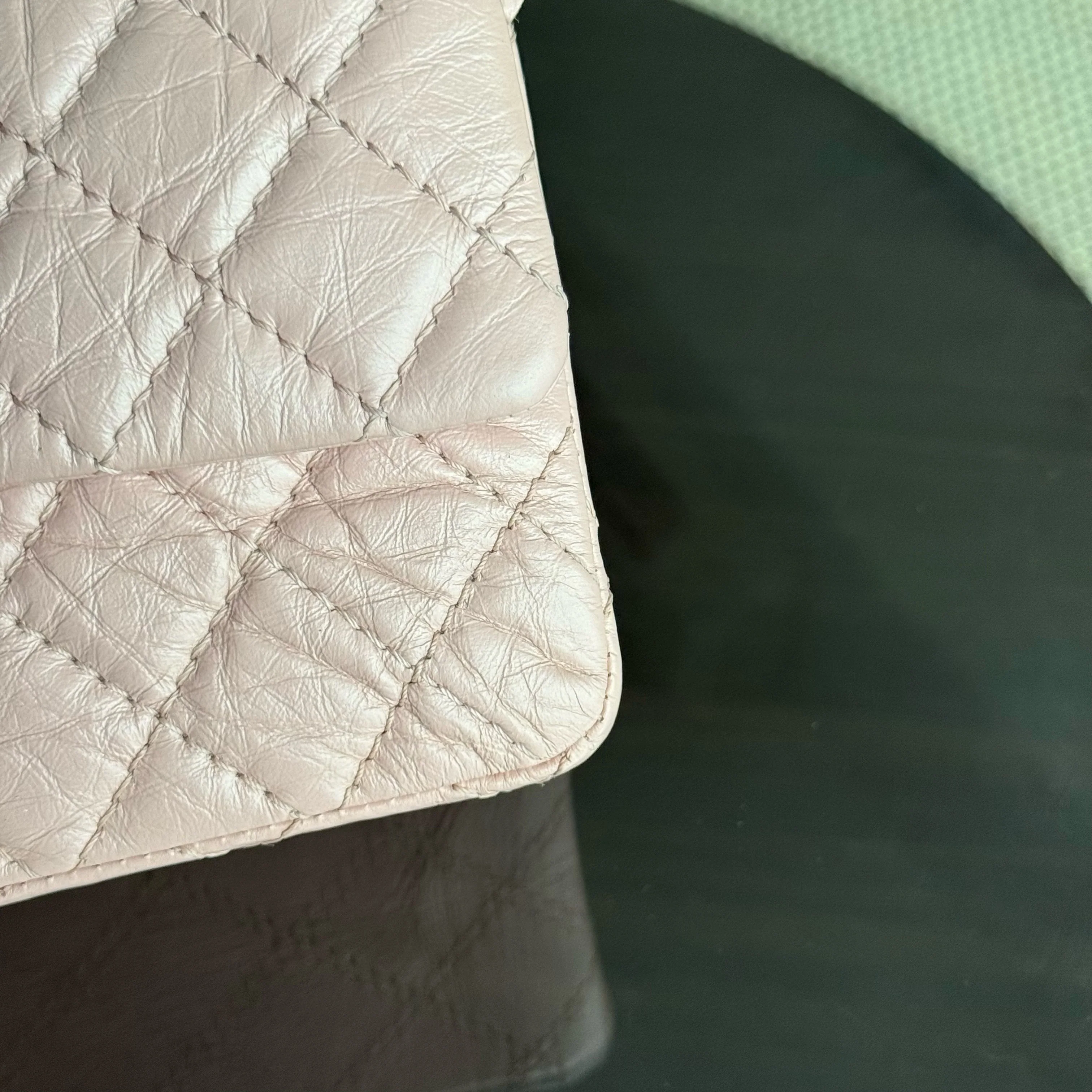 Chanel 2.55 Reissue 225 Small - Sakura Pink Quilted Aged Calfskin Ruthenium Gold Hardware Series 27