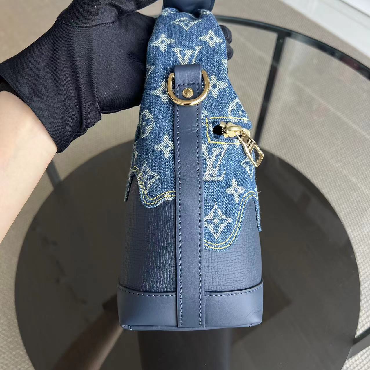 Louis Vuitton LV Japanese Cruiser Denim Blue Handbag