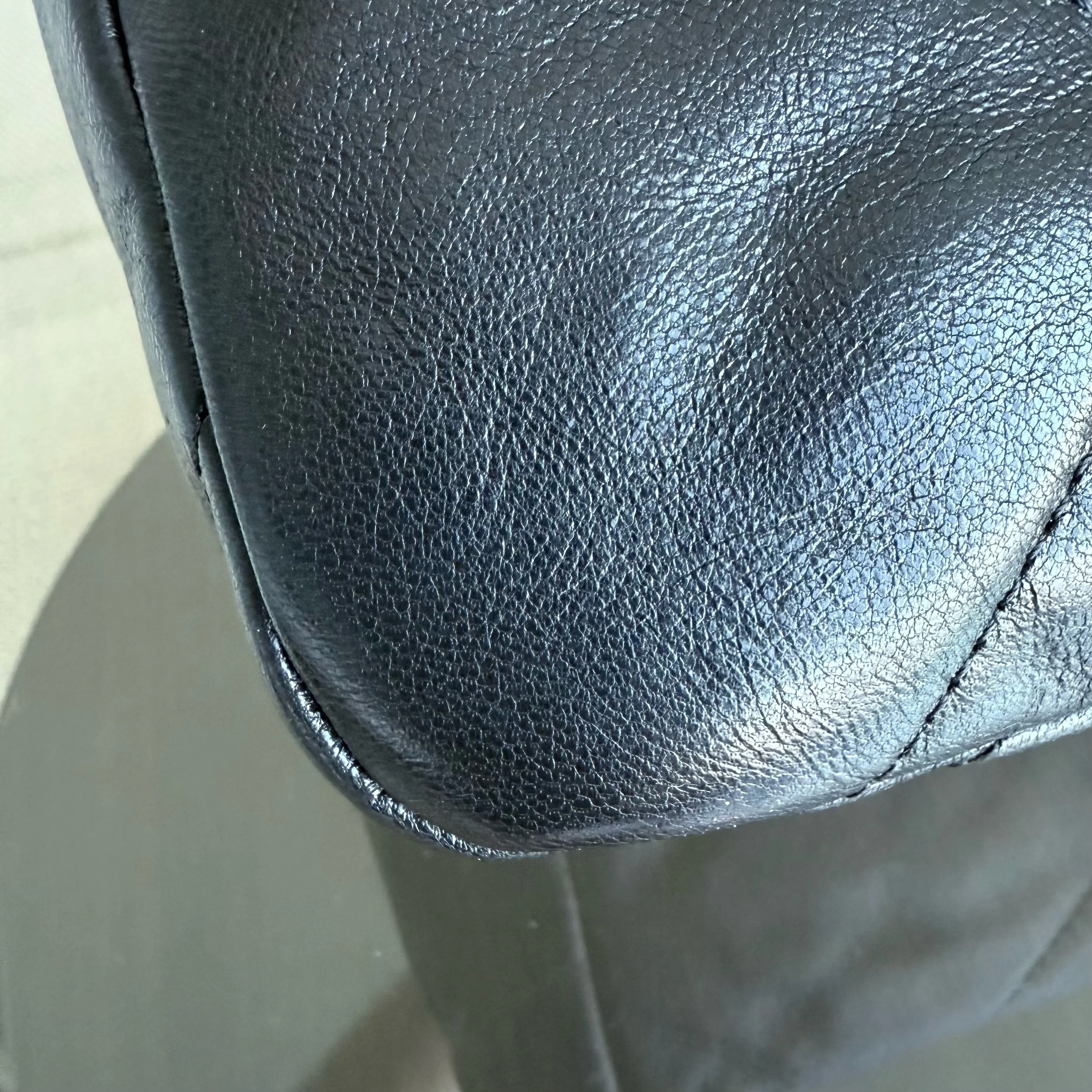 Chanel 19Bag C19 Small - Quilted Goatskin Black Gold Two-tone Hardware Series 30