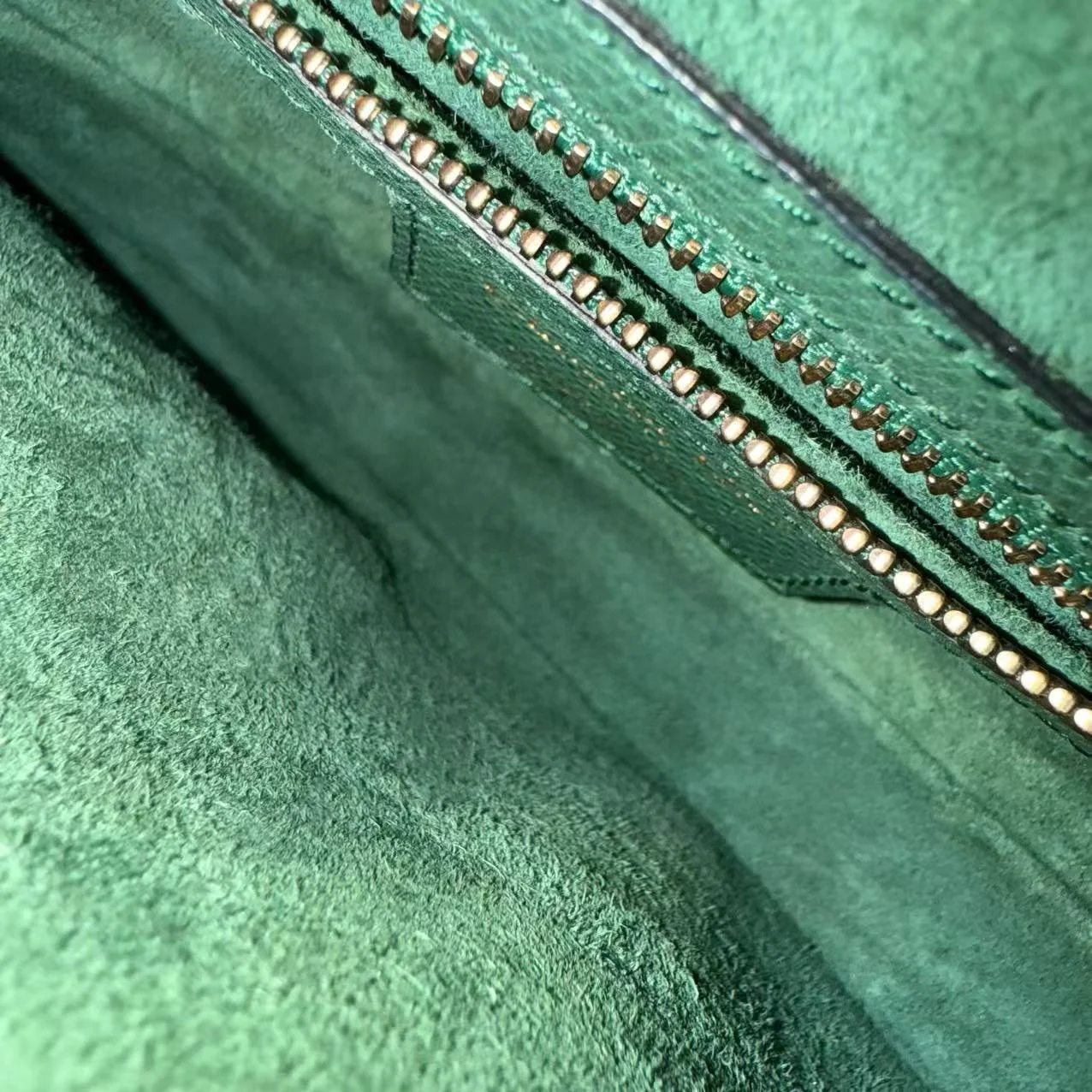 Dior Saddle Medium - Grained Calfskin Green Gold Hardware