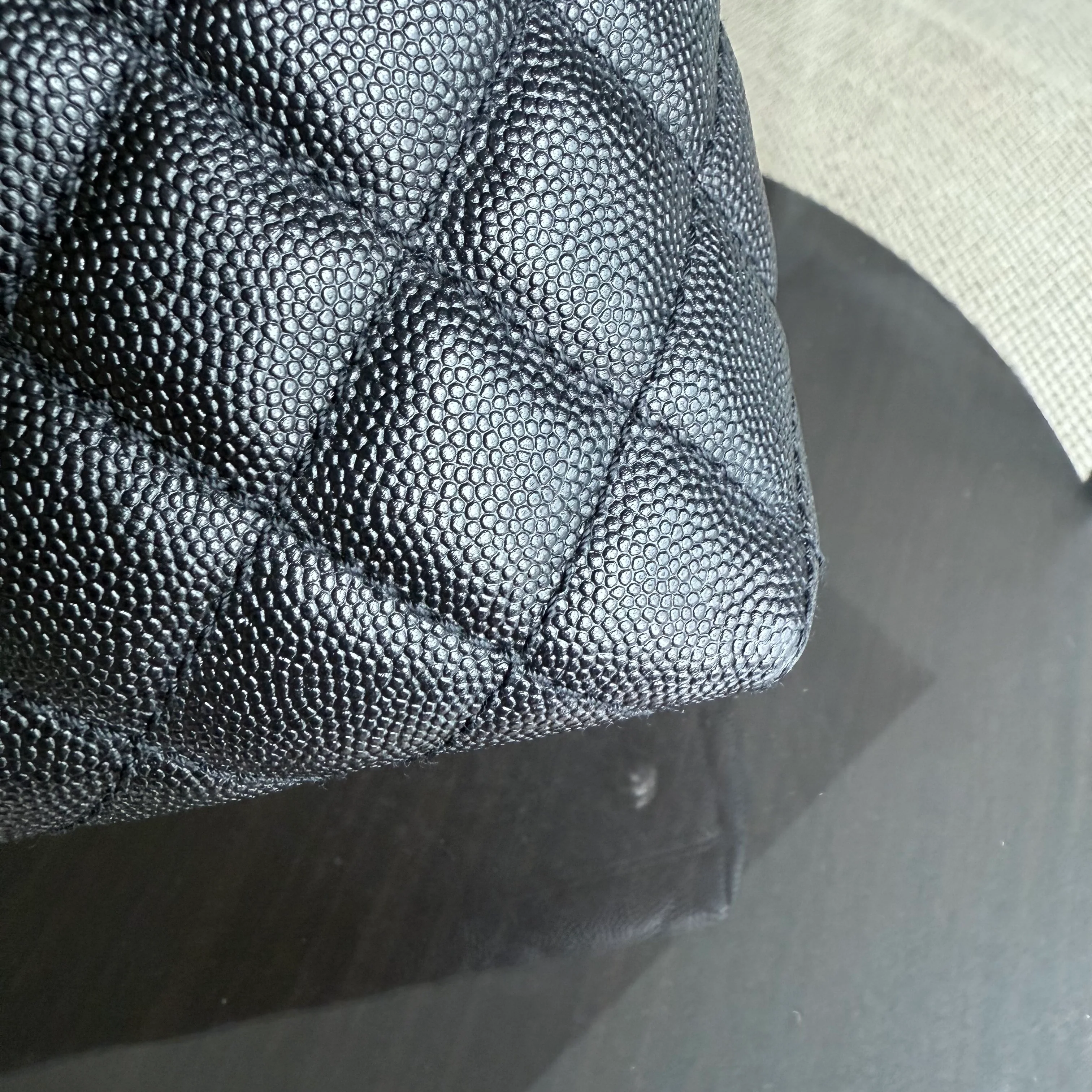 Chanel Coco Handle Large - Caviar 34CM Quilted Black Ruthenium Silver Hardware Series 23