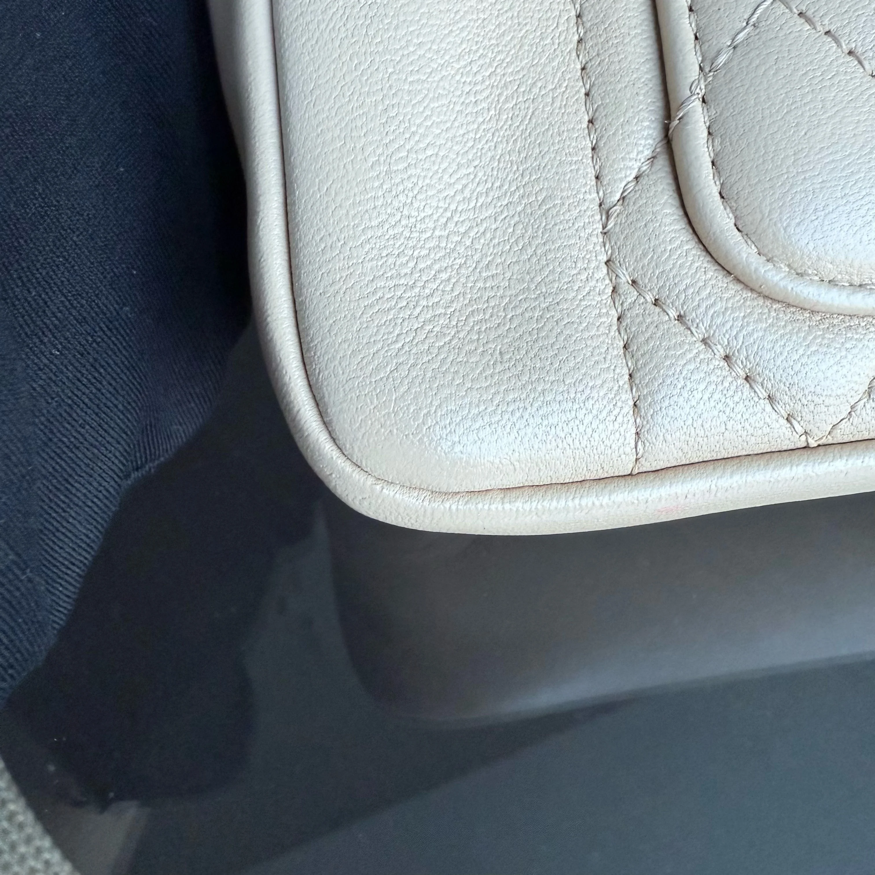 Chanel Diana Small - 22CM Quilted Lambskin Beige Gold Hardware Series 20