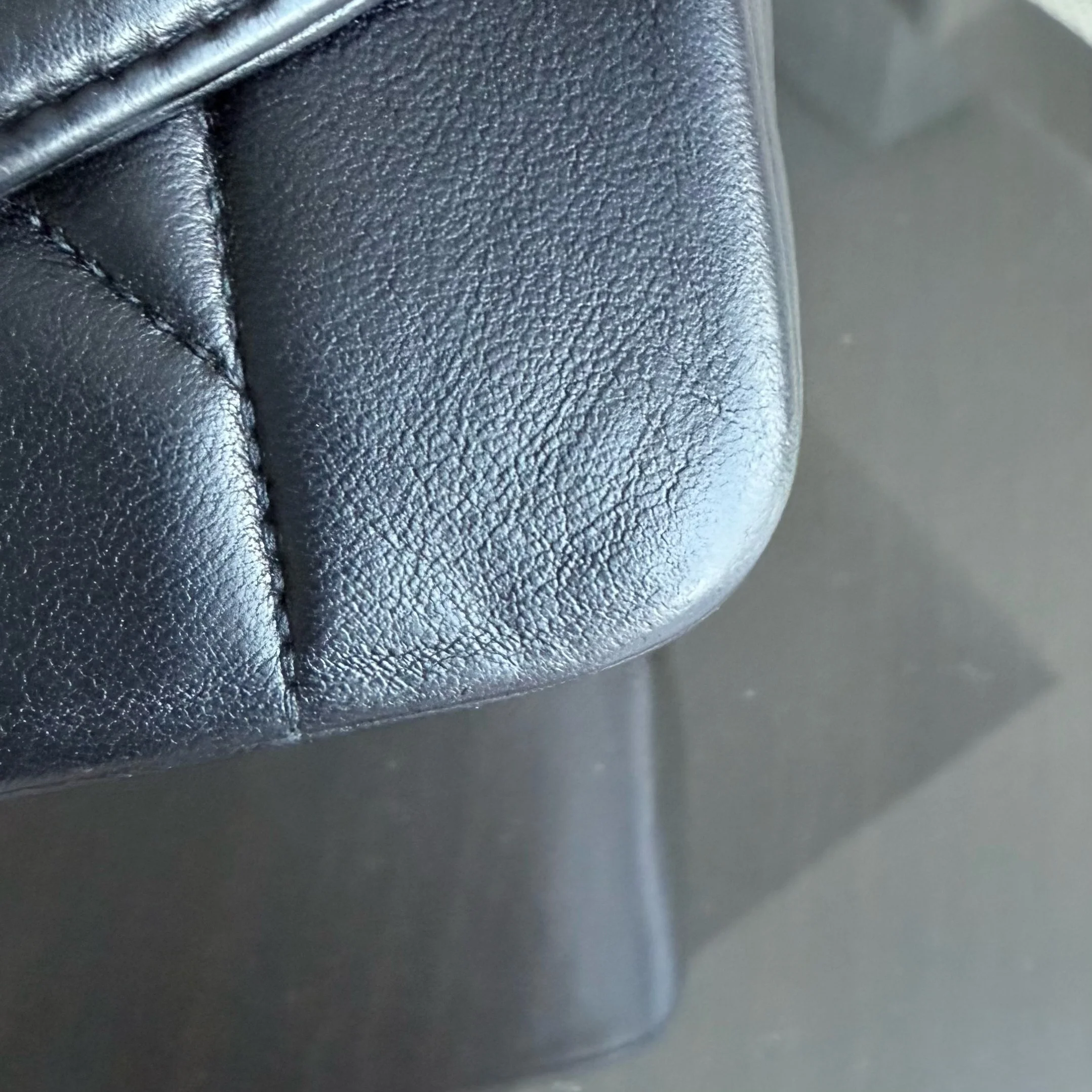 Chanel Diana Vintage - 25CM Quilted Lambskin Black Gold Hardware Series 2