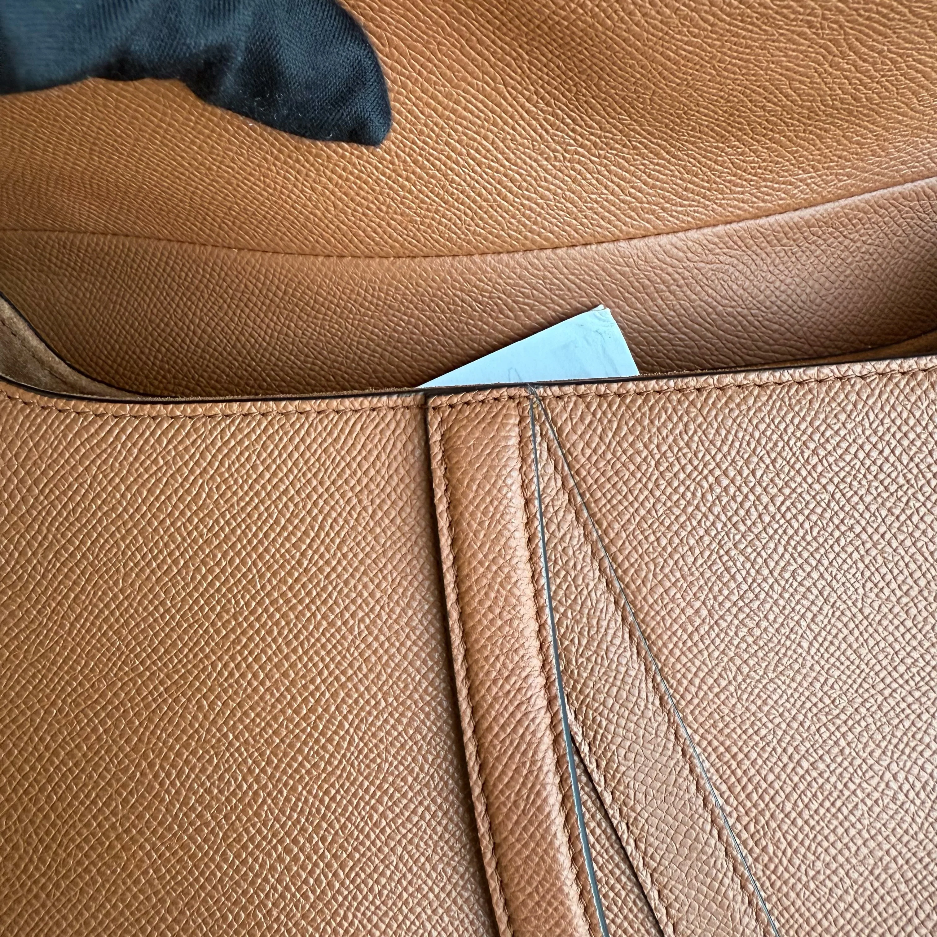 Dior Saddle Medium - Grained Calfskin Caramel Gold Hardware