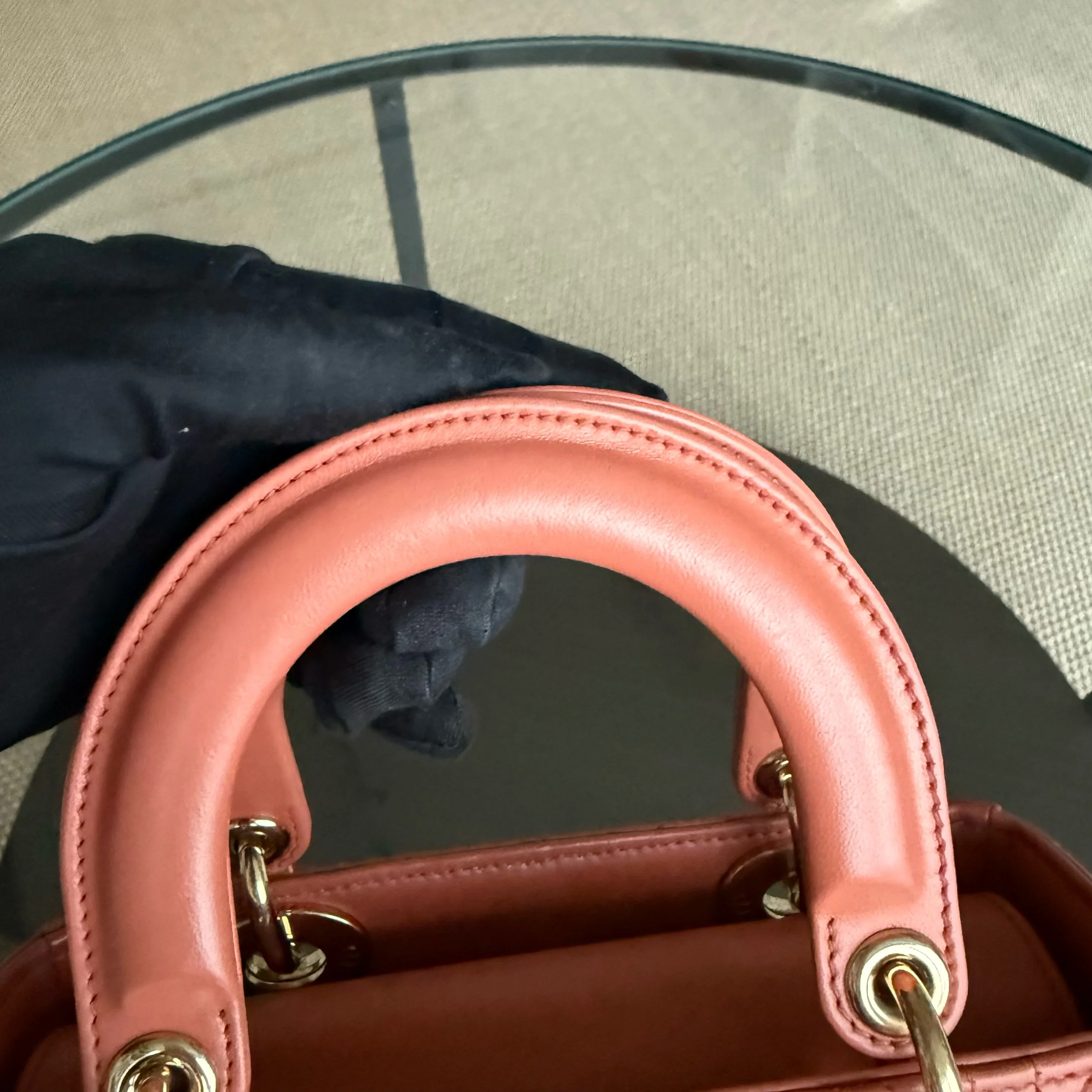 Dior Lady Small ABC Flap - Cannage Lambskin Caramel Gold Hardware MyABC