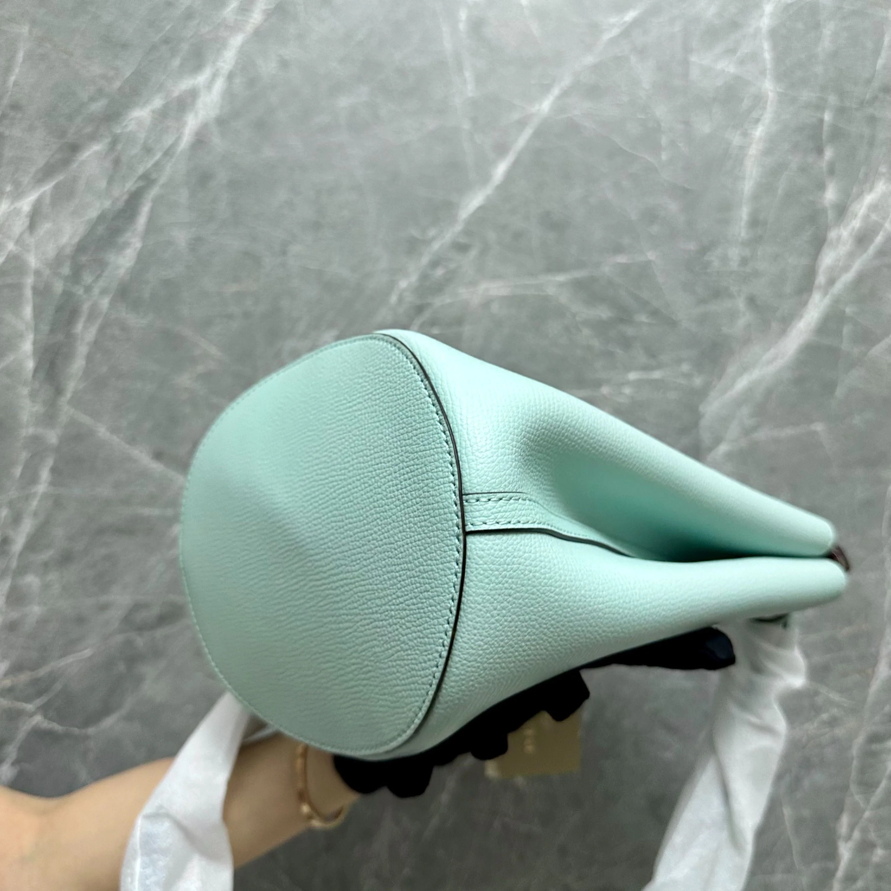 *Brand New* Burberry Haymarket Lone Small Mint Leather Bag - Best Luxury Designers