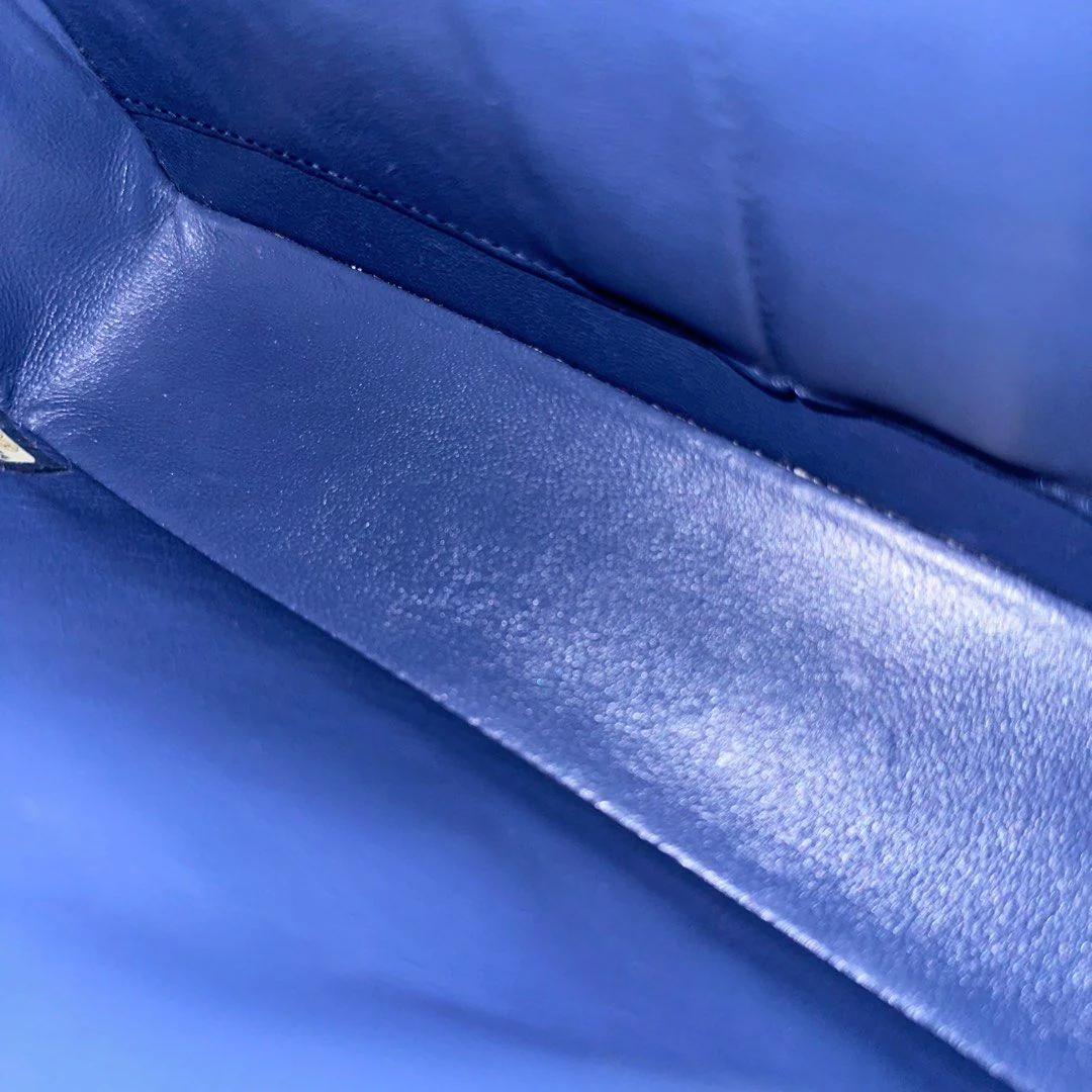 *Brand New* Chanel Caviar Medium Classic Flap Quilted Dark Blue SHW No 24 - Best Luxury Designers