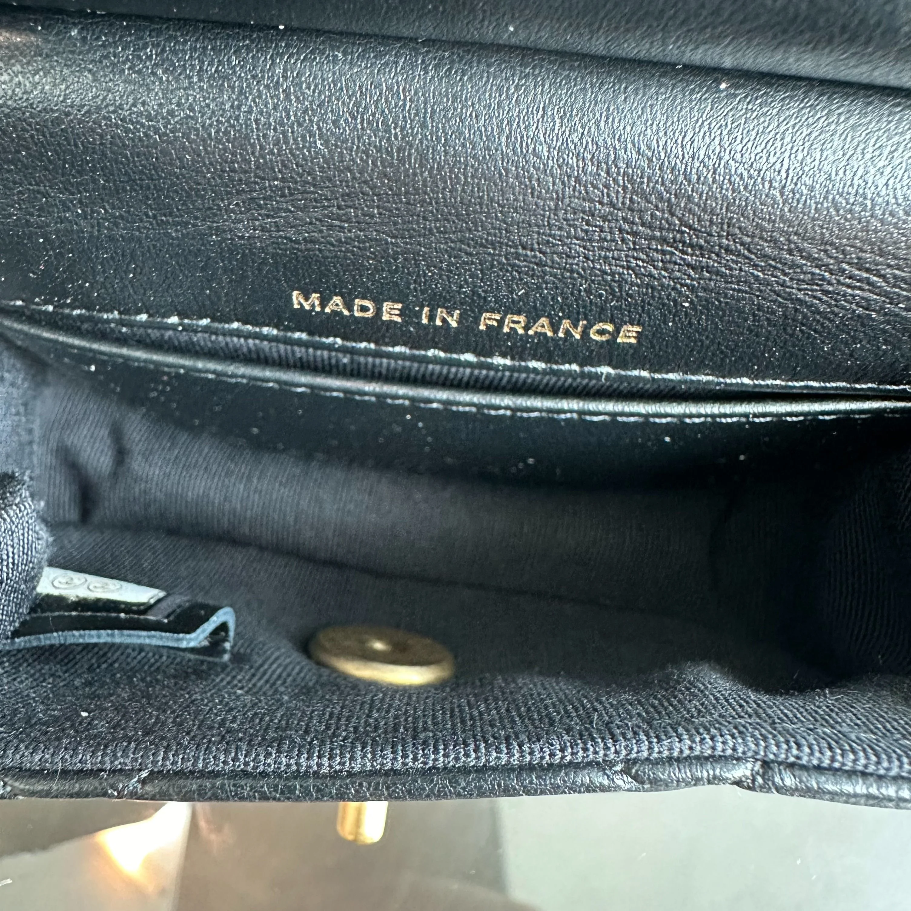 *Brand New* Chanel Flap Lambskin Cardholder with Chain 21A Black GHW No 31 - Best Luxury Designers