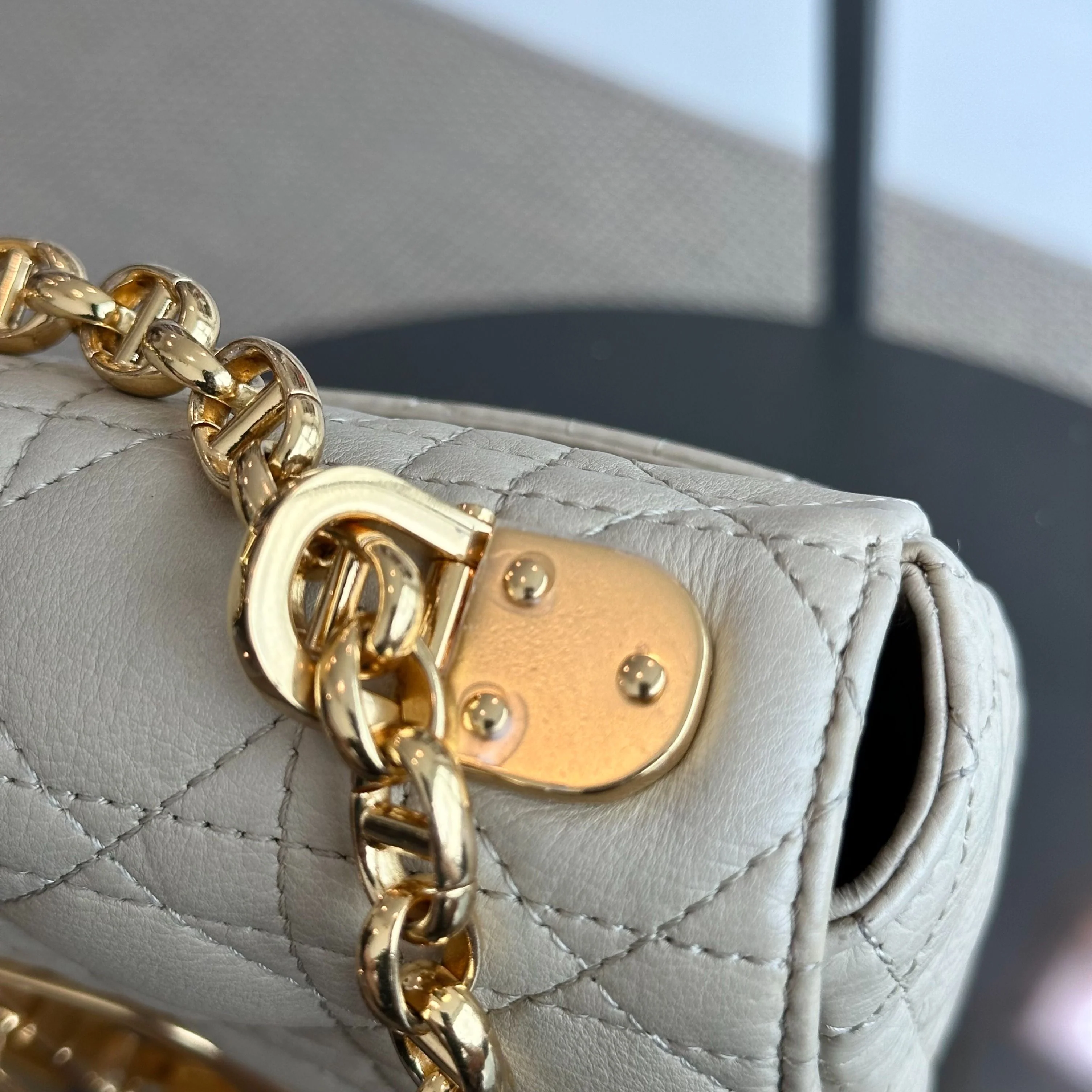 *Brand New* Dior Caro Small Cannage Flap Beige Cross Body Bag GHW - Best Luxury Designers