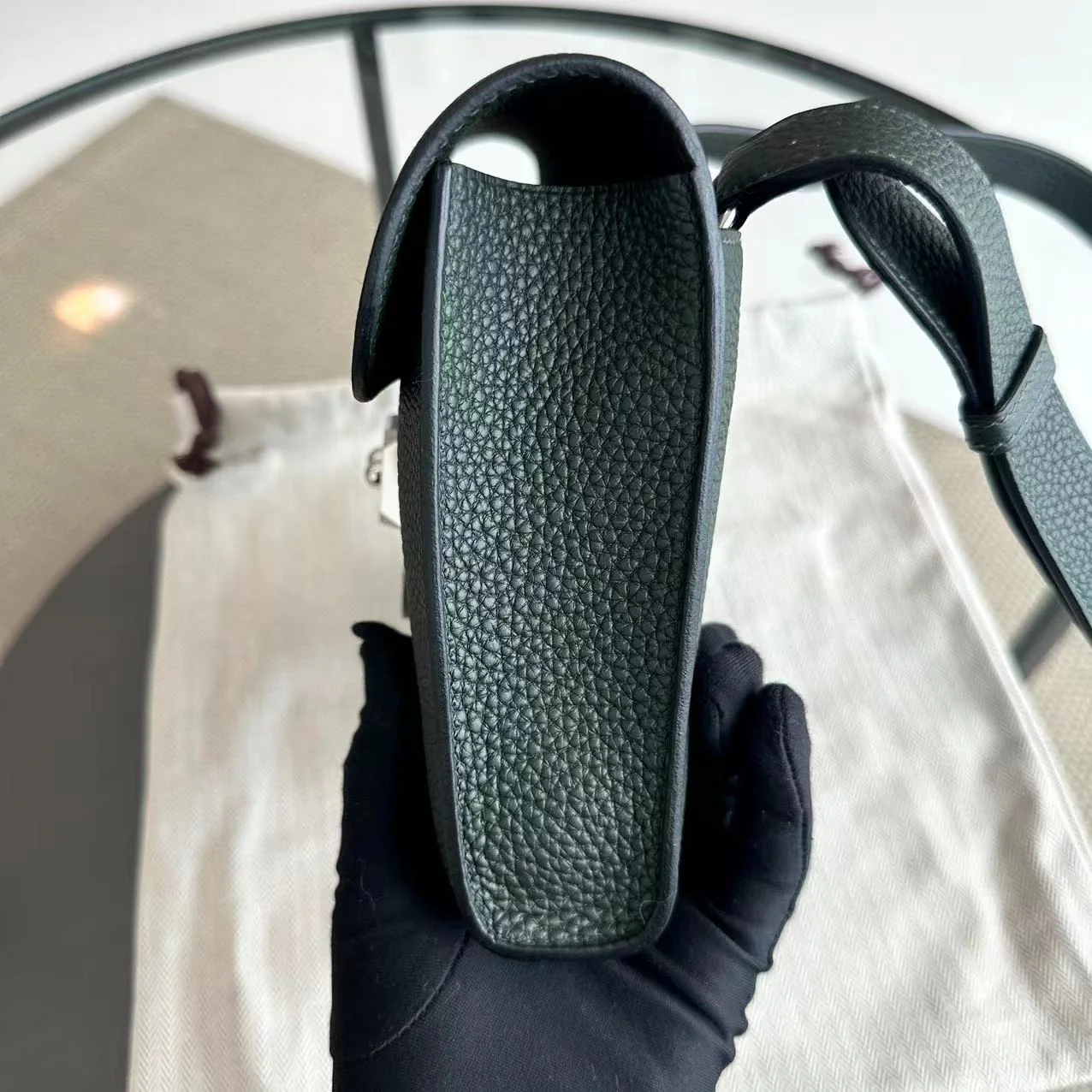 *Brand New Full Set, Receipt* Hermes Sac A Depeches 21 Veau Togo SHW - Best Luxury Designers