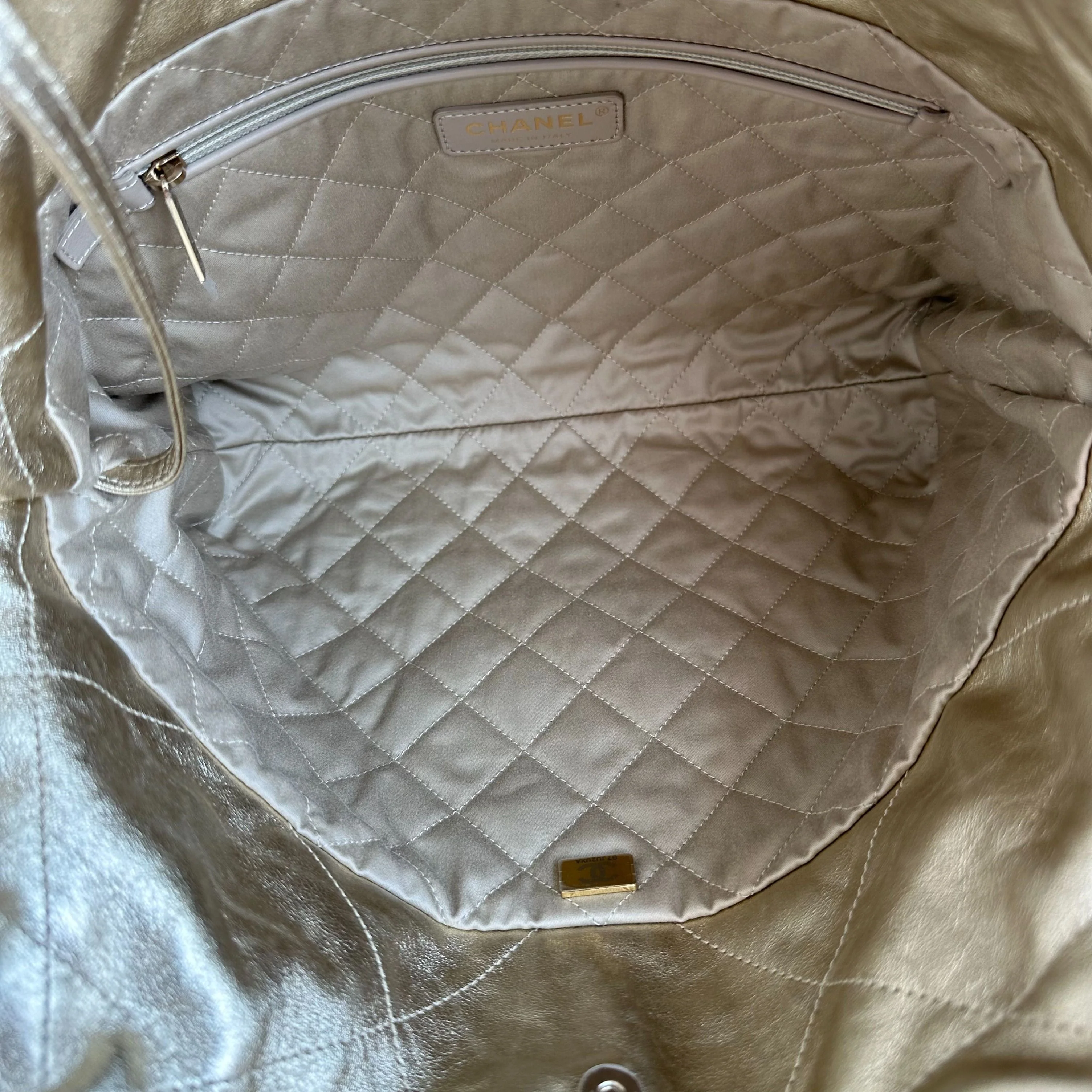 *Brand New, Receipt, Microchip* Chanel C22 Small Hobo 22 Bag Gold Calfskin GHW - Best Luxury Designers