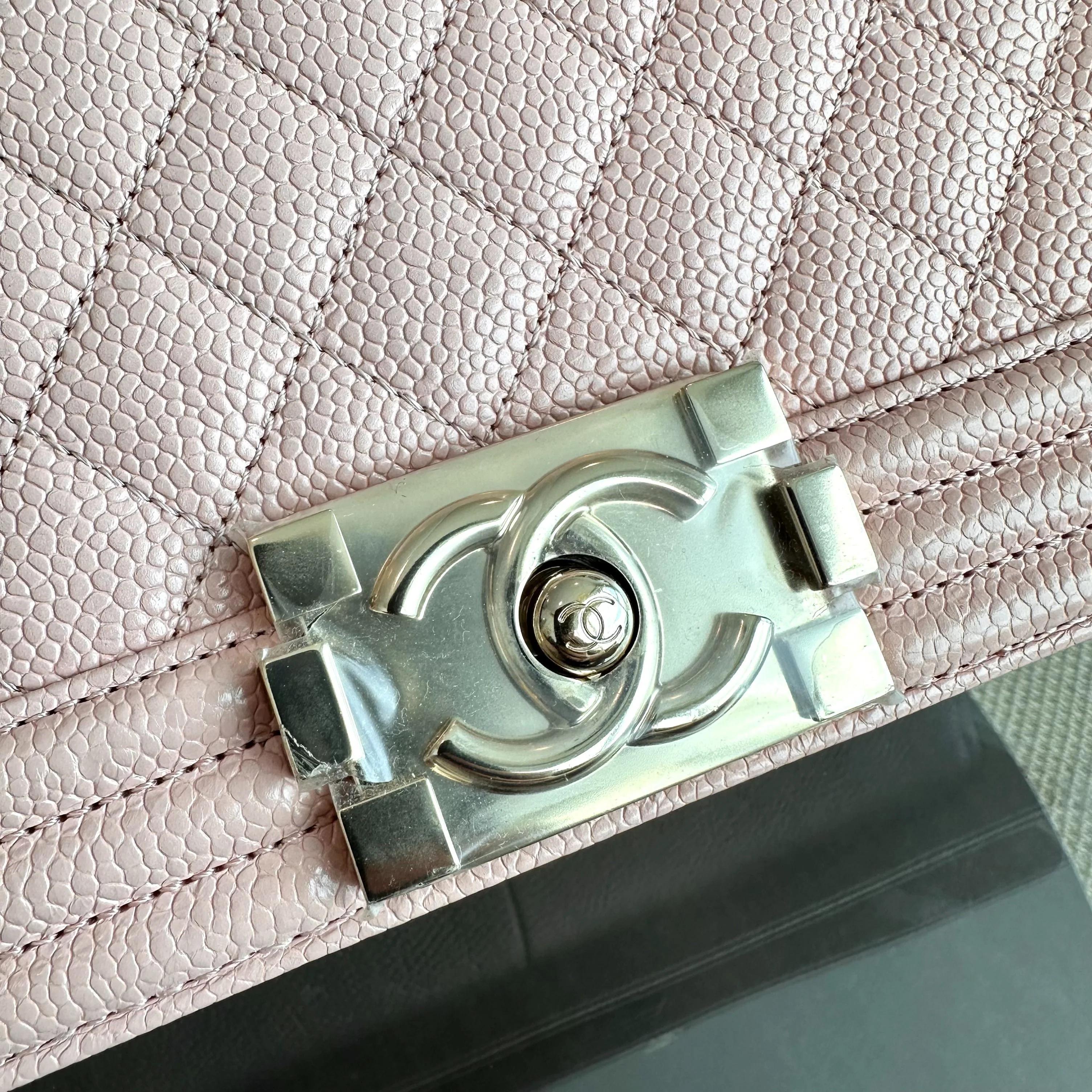 *Brand New, Series 29* Chanel Caviar Boy Old Medium 25CM Leboy Sakura Pink LGHW No 29 - Best Luxury Designers