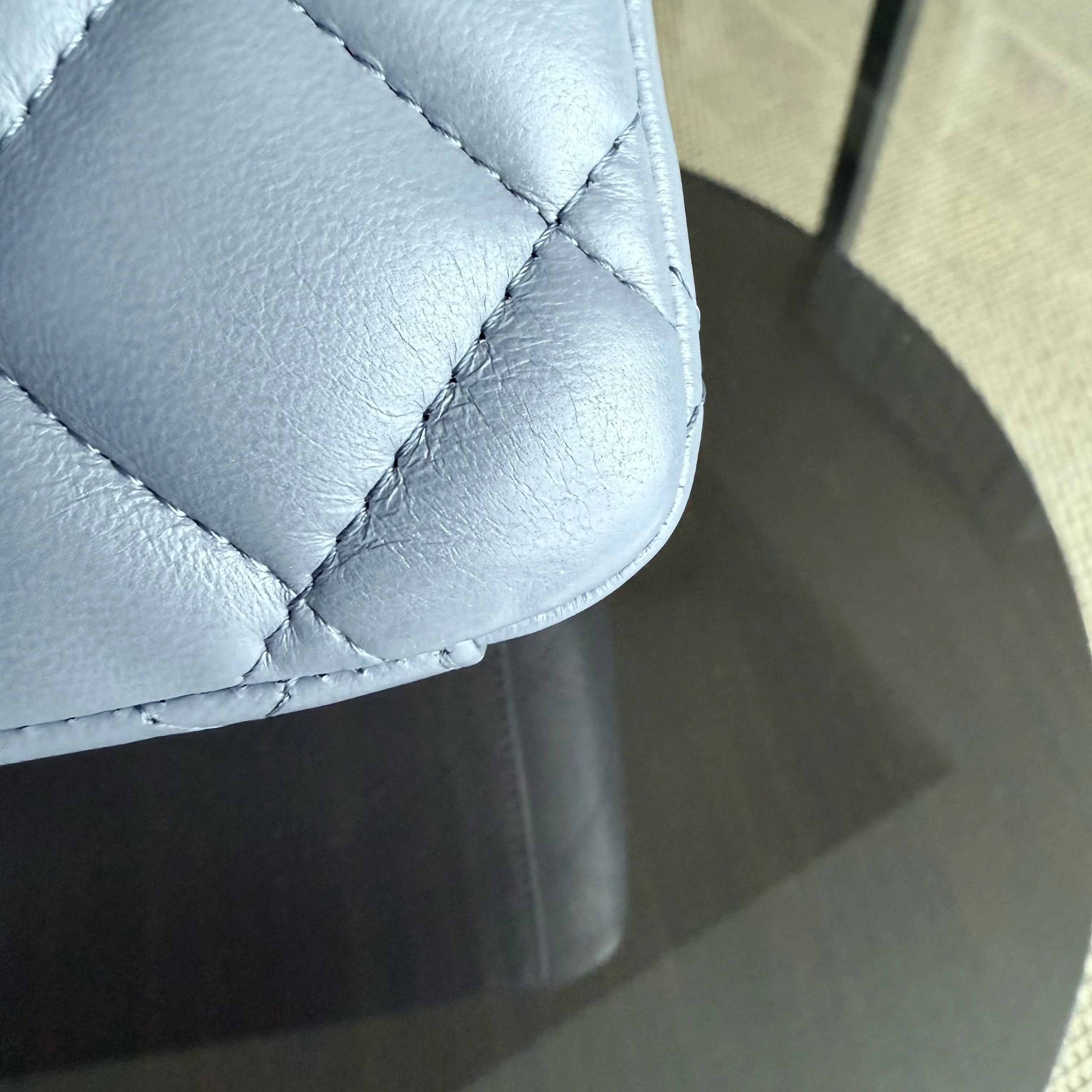 Chanel Classic Flap Maxi - Double Flap Quilted 34CM Lambskin Light Violet Purple Series 15