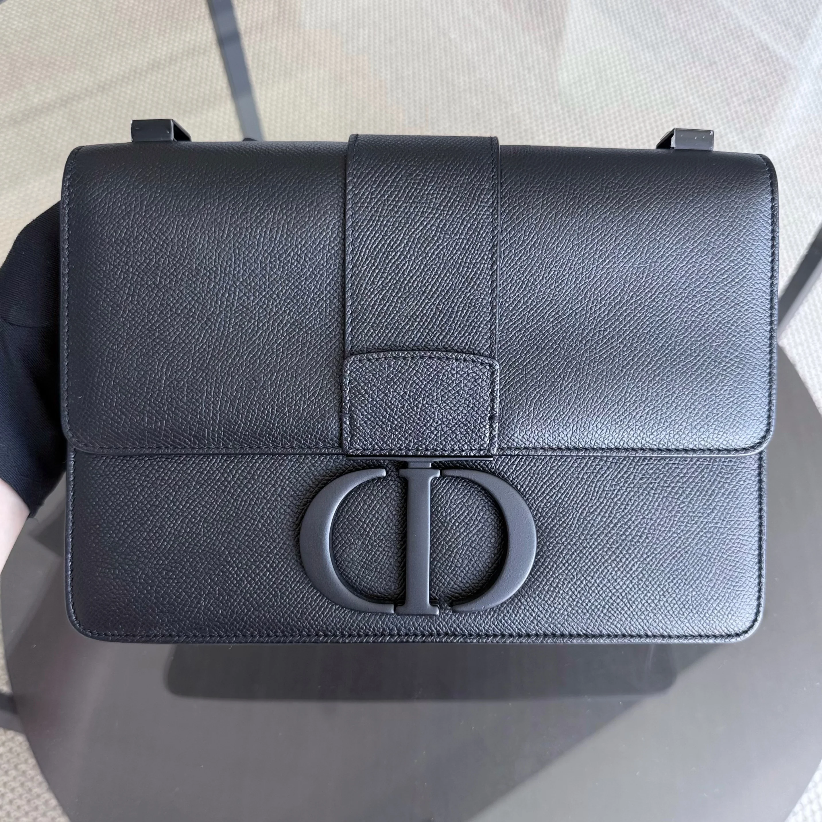 Dior 30 Montaigne 30 - Grained Calfskin All Black