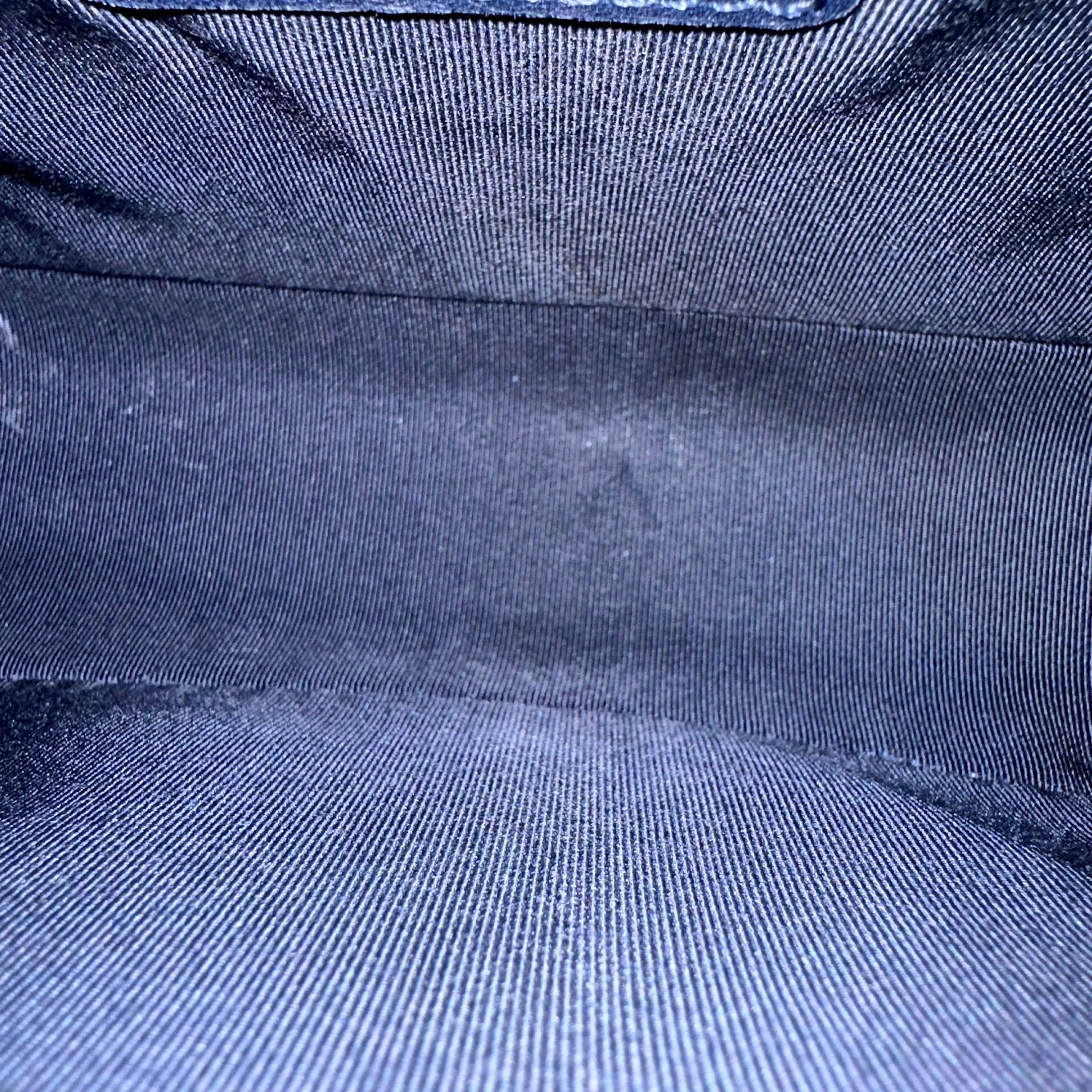 *Calfskin* Chanel Boy Old Medium 25CM Quilted Smooth Calfskin Leboy Dark Blue SHW No 20 - Best Luxury Designers