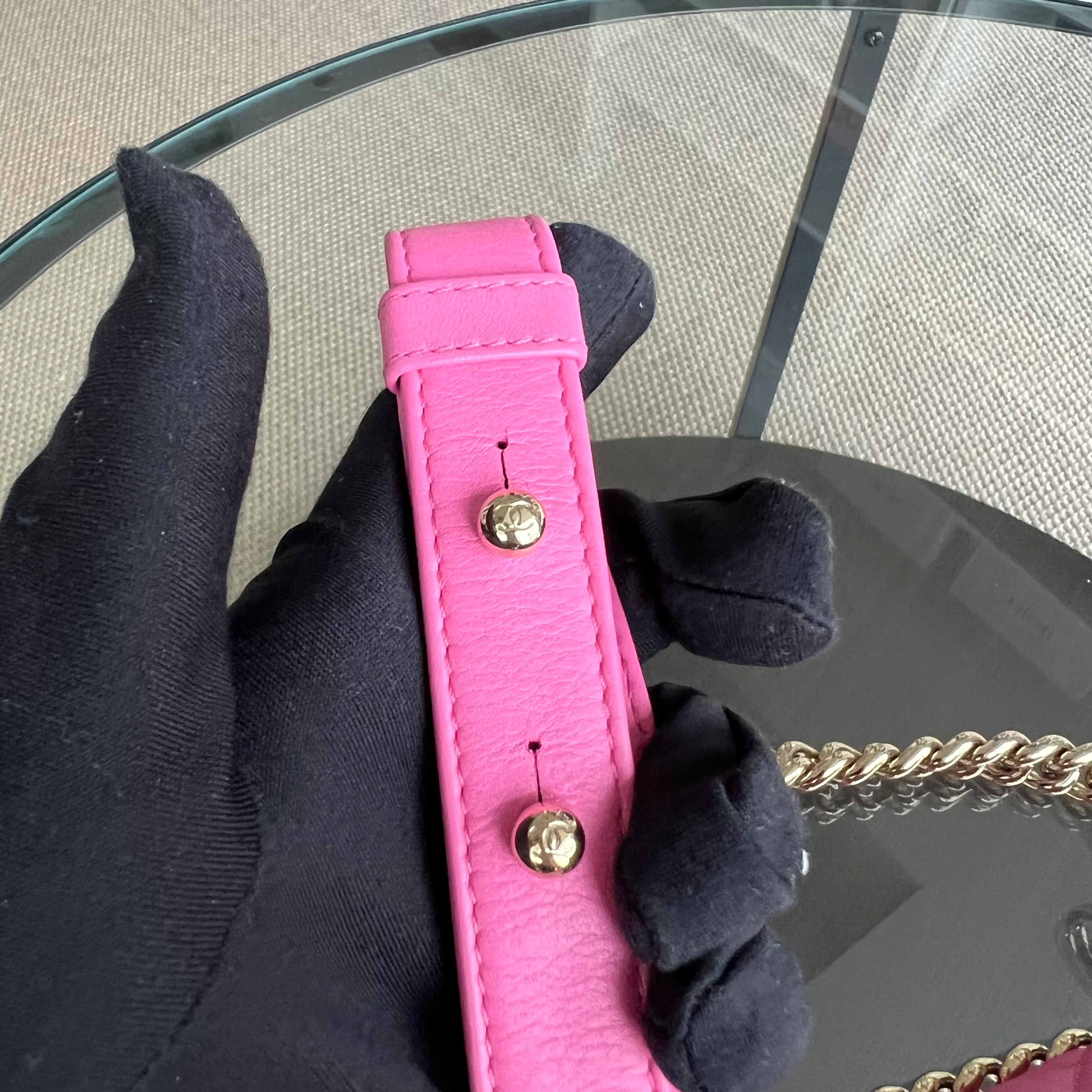 *Calfskin* Chanel Boy Small 20CM Quilted Calfskin Sakura Pink Leboy Golden Hardware Series 26 - Best Luxury Designers