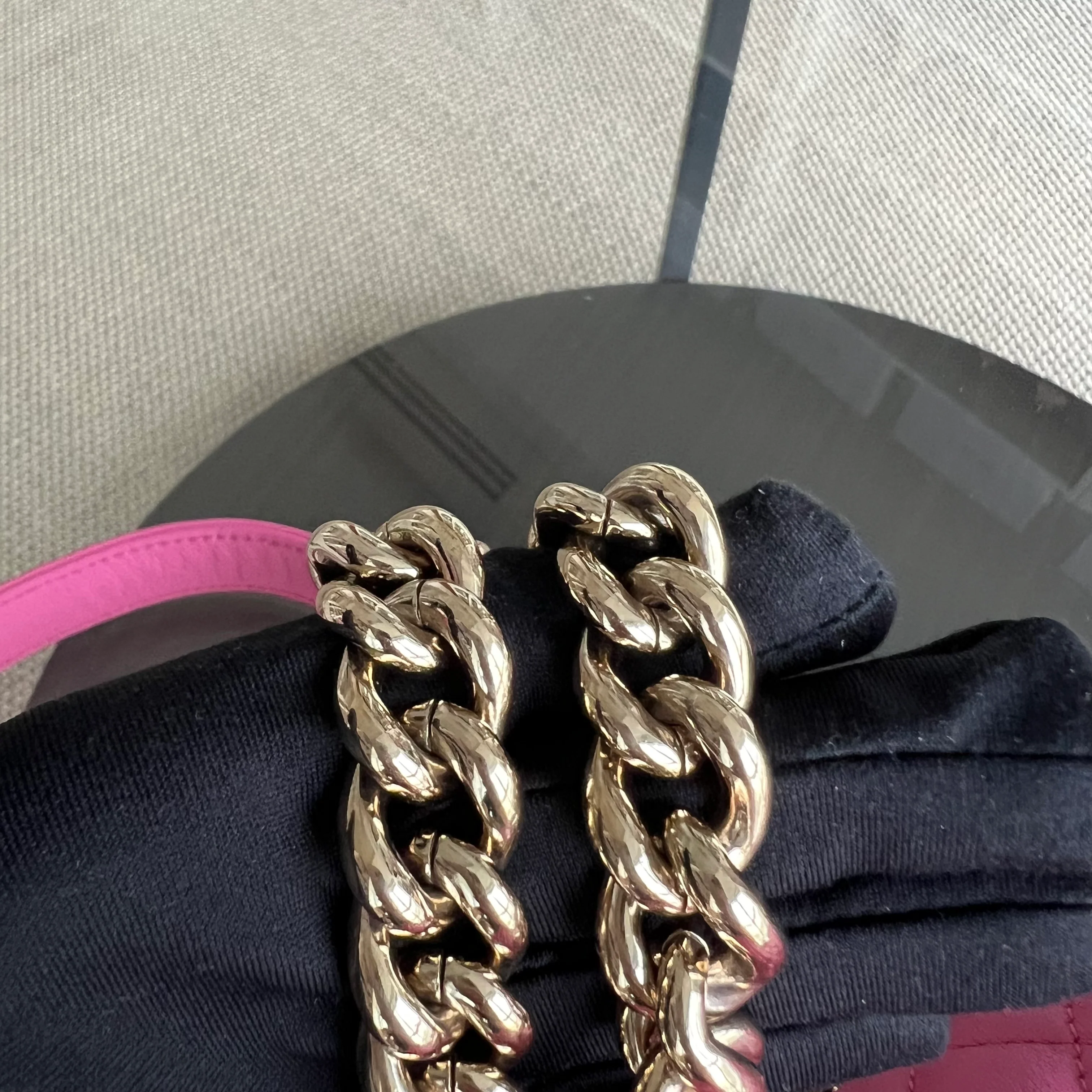 *Calfskin* Chanel Boy Small 20CM Quilted Calfskin Sakura Pink Leboy Golden Hardware Series 26 - Best Luxury Designers