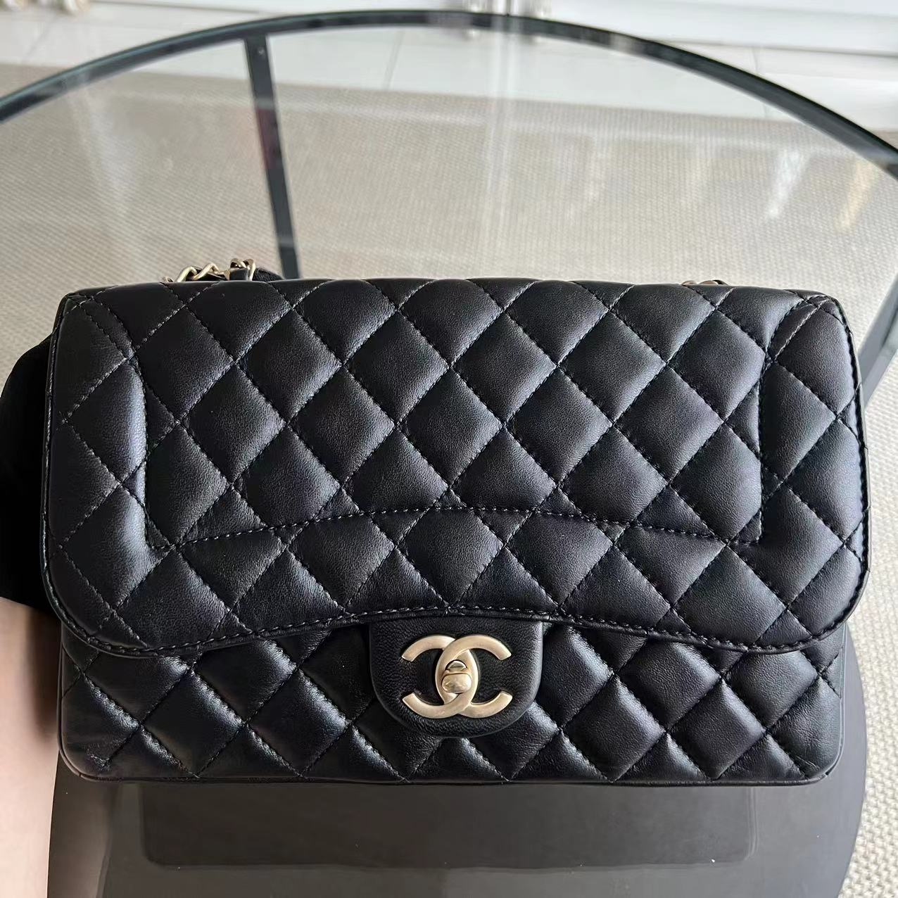 Chanel Chic Flap - 26CM Seasonal Classic Flap Quilted Lambskin Black Golden Hardware Series 21