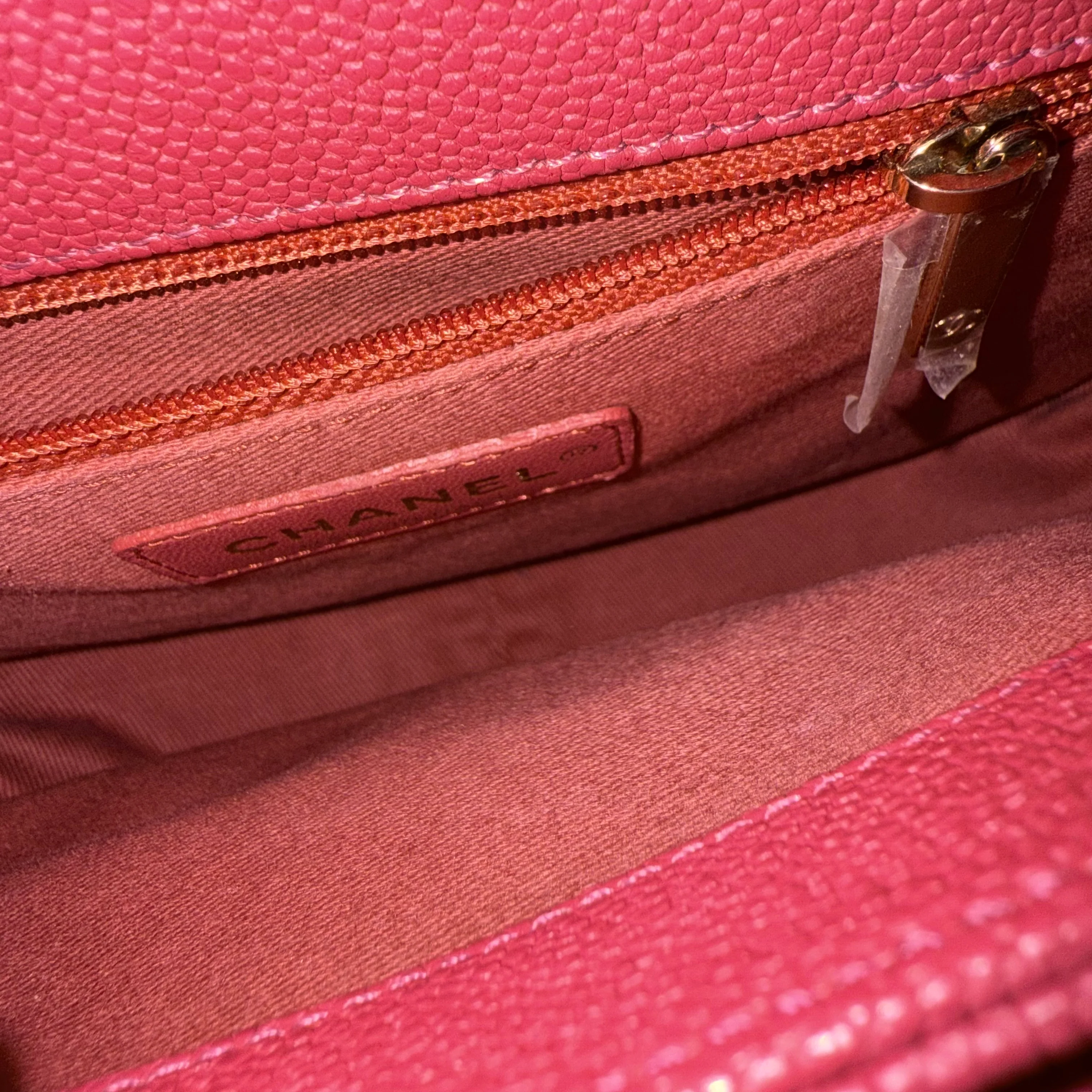 Chanel Coco Curve Cuba - 25CM Caviar Quilted Pink Gold Hardware Series 25