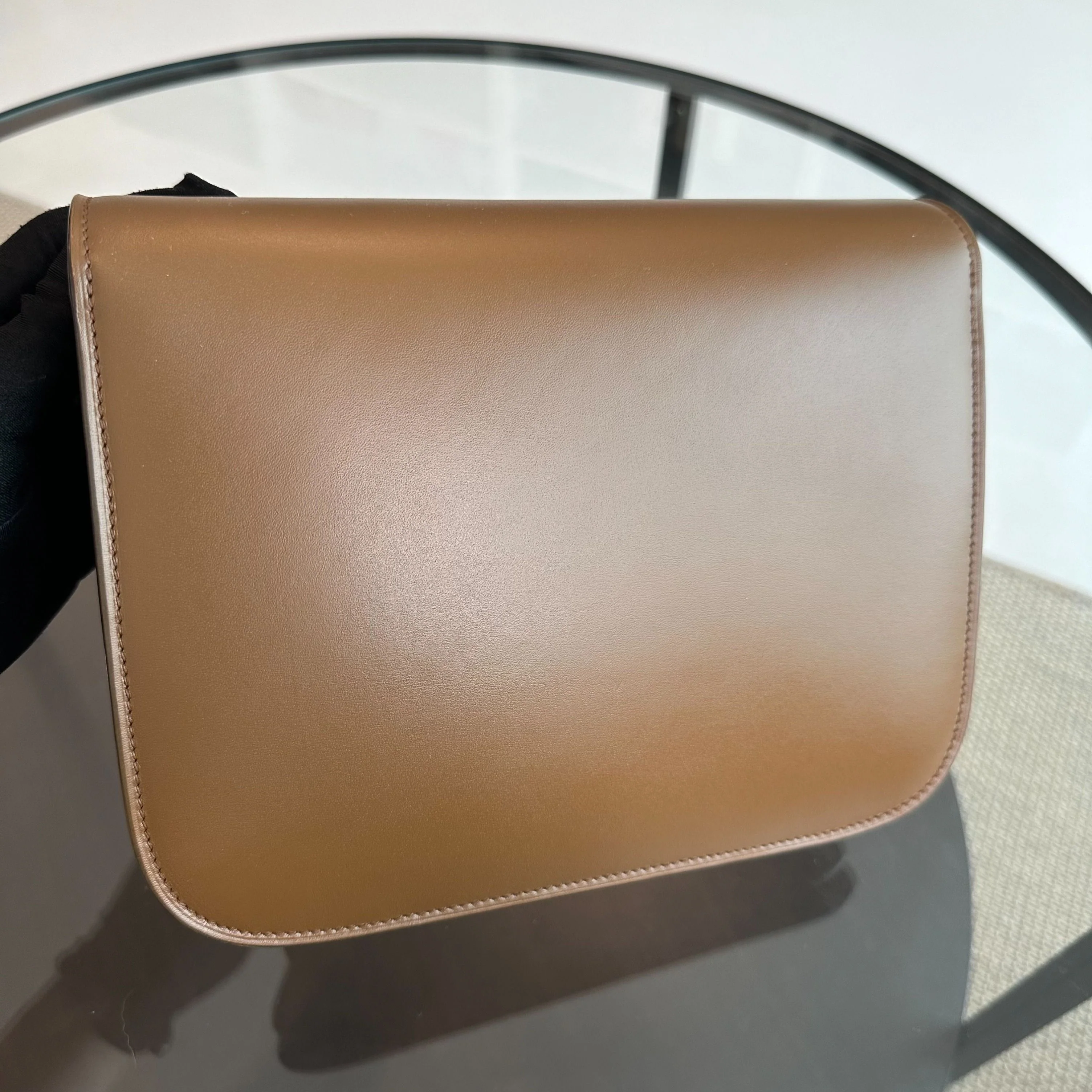 Celine Classic Box Medium Smooth Calfskin Leather Caramel GHW - Best Luxury Designers