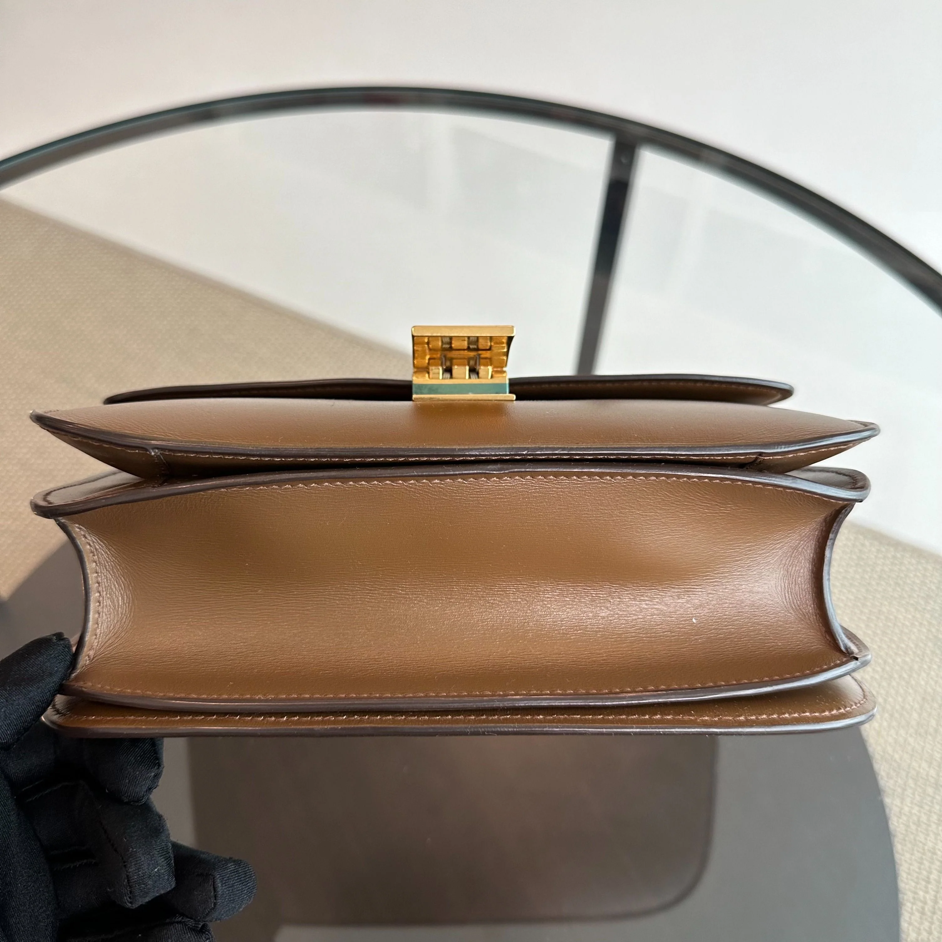 Celine Classic Box Medium Smooth Calfskin Leather Caramel GHW - Best Luxury Designers