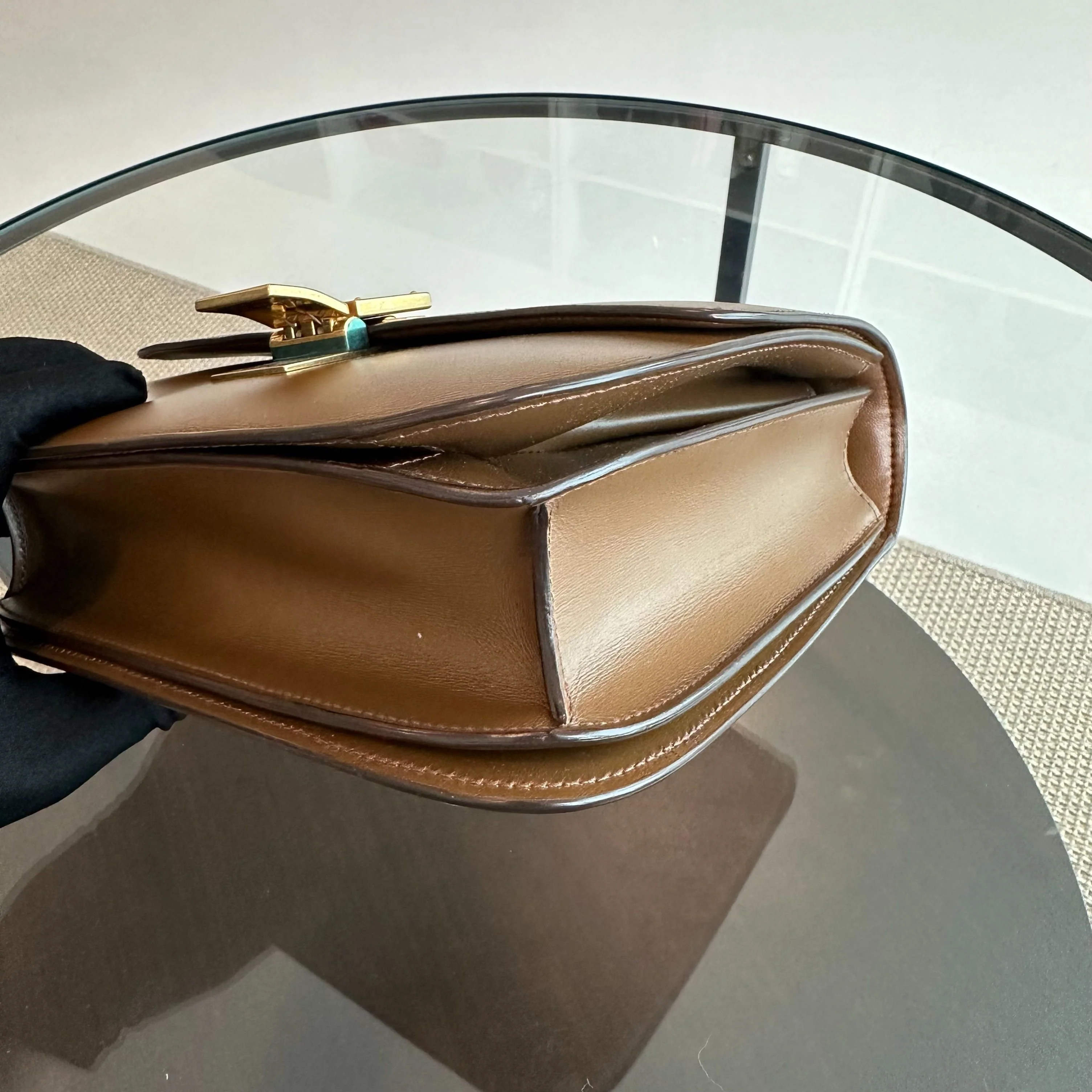 Celine Classic Box Medium Smooth Calfskin Leather Caramel GHW - Best Luxury Designers