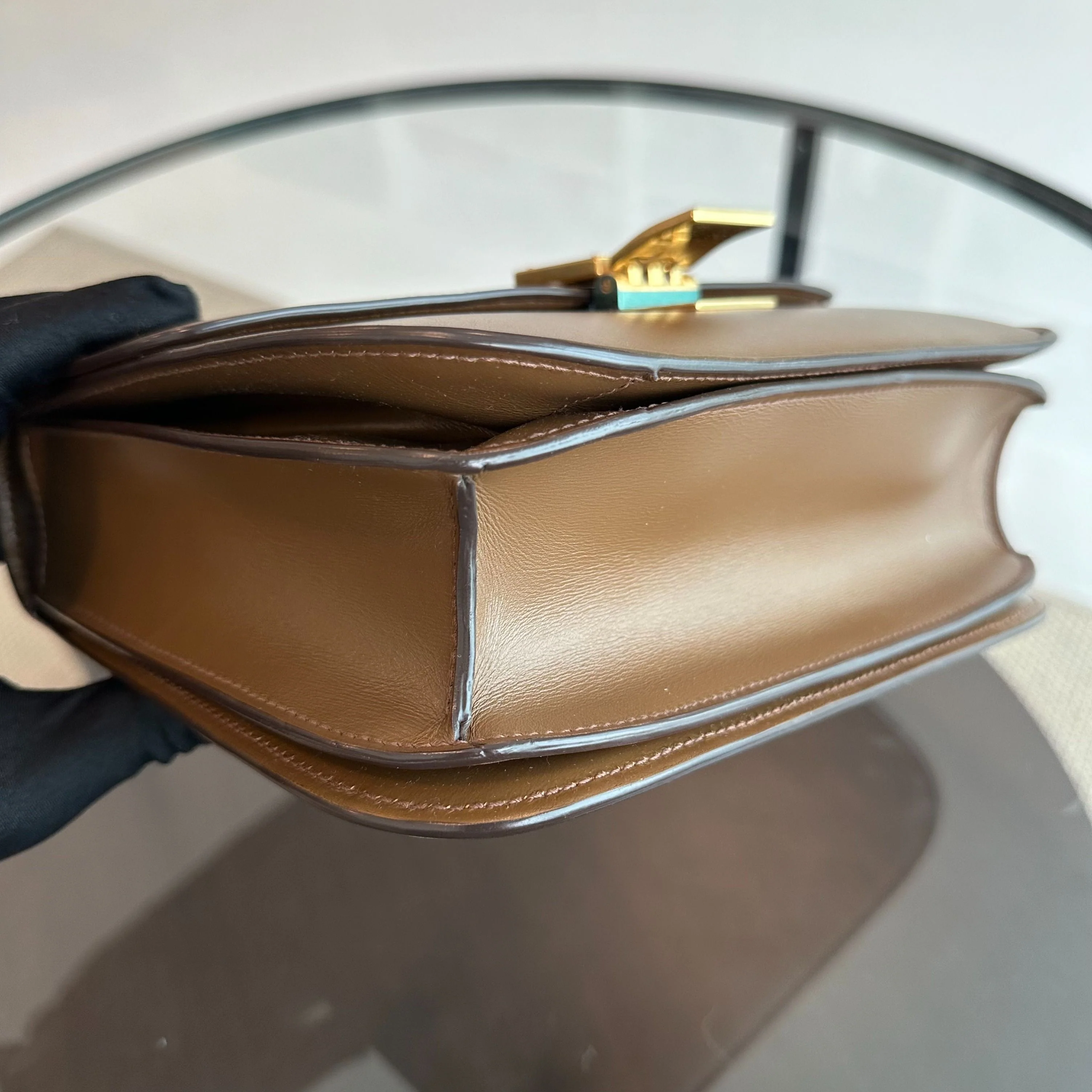 Celine Classic Box Medium Smooth Calfskin Leather Caramel GHW - Best Luxury Designers