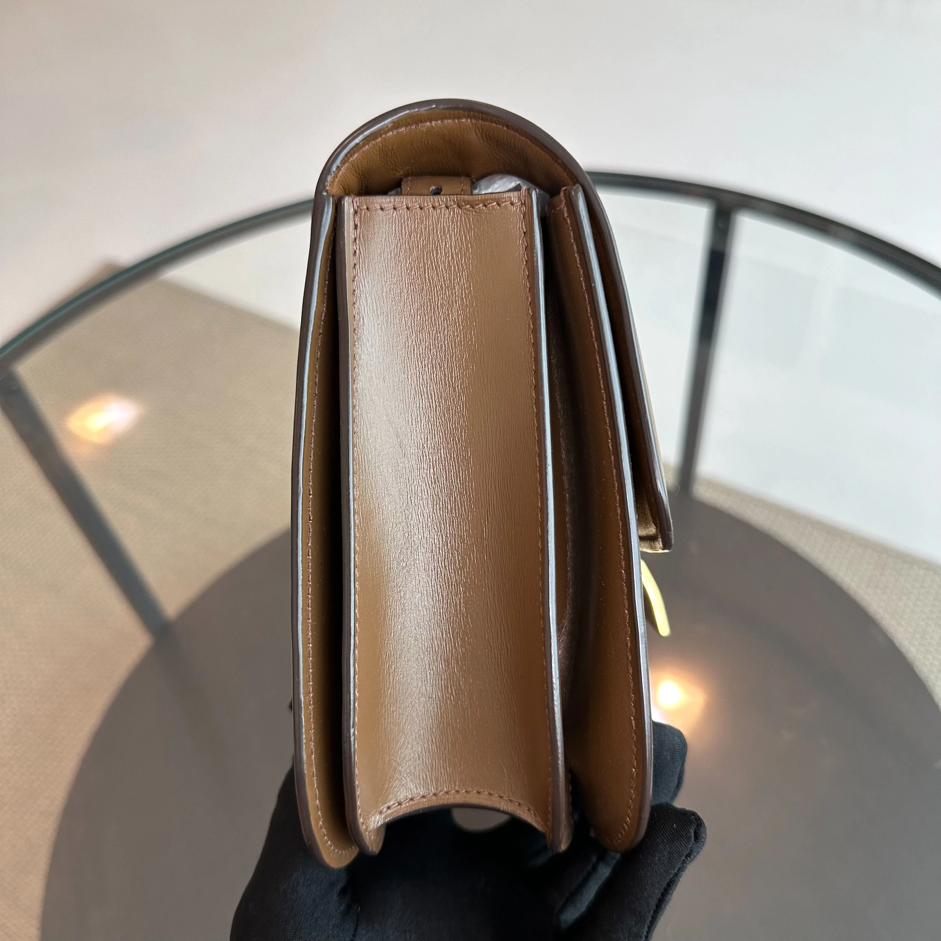 Celine Classic Box Medium Smooth Calfskin Leather Caramel GHW - Best Luxury Designers