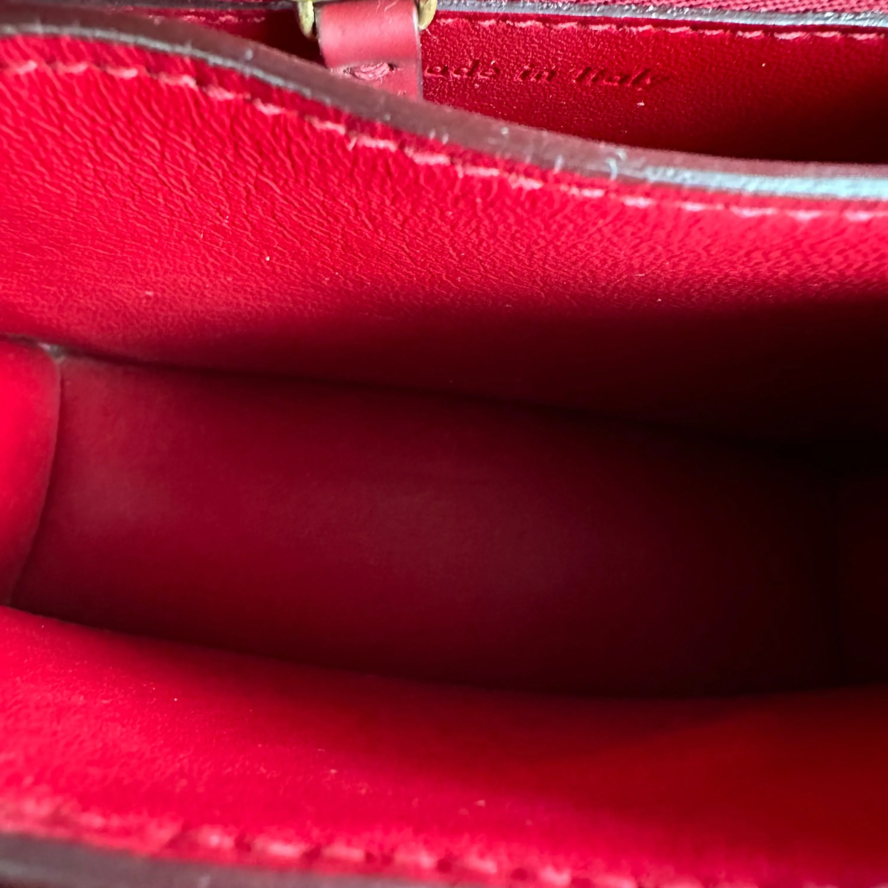 Celine Classic Box Small Smooth Calfskin Burgendy GHW - Best Luxury Designers